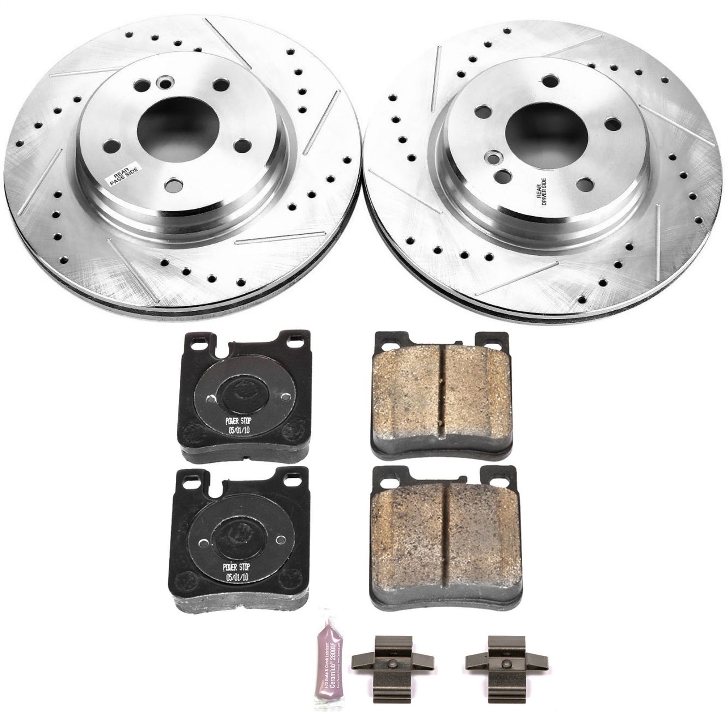 Power Stop - K6717 - Rear - Disc Brake Pad and Rotor Kit