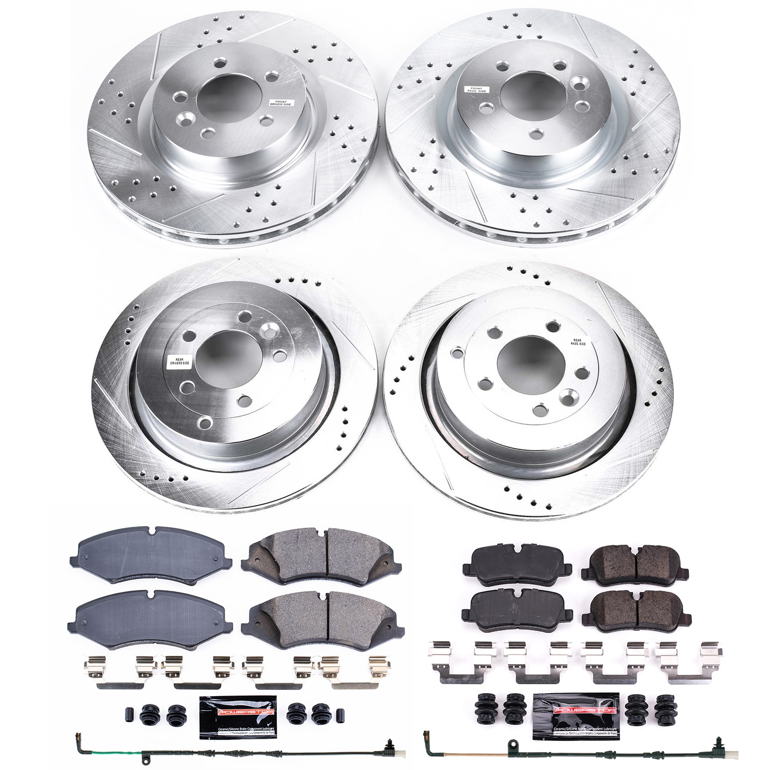 Power Stop - K6720 - Front and Rear - Disc Brake Pad and Rotor Kit