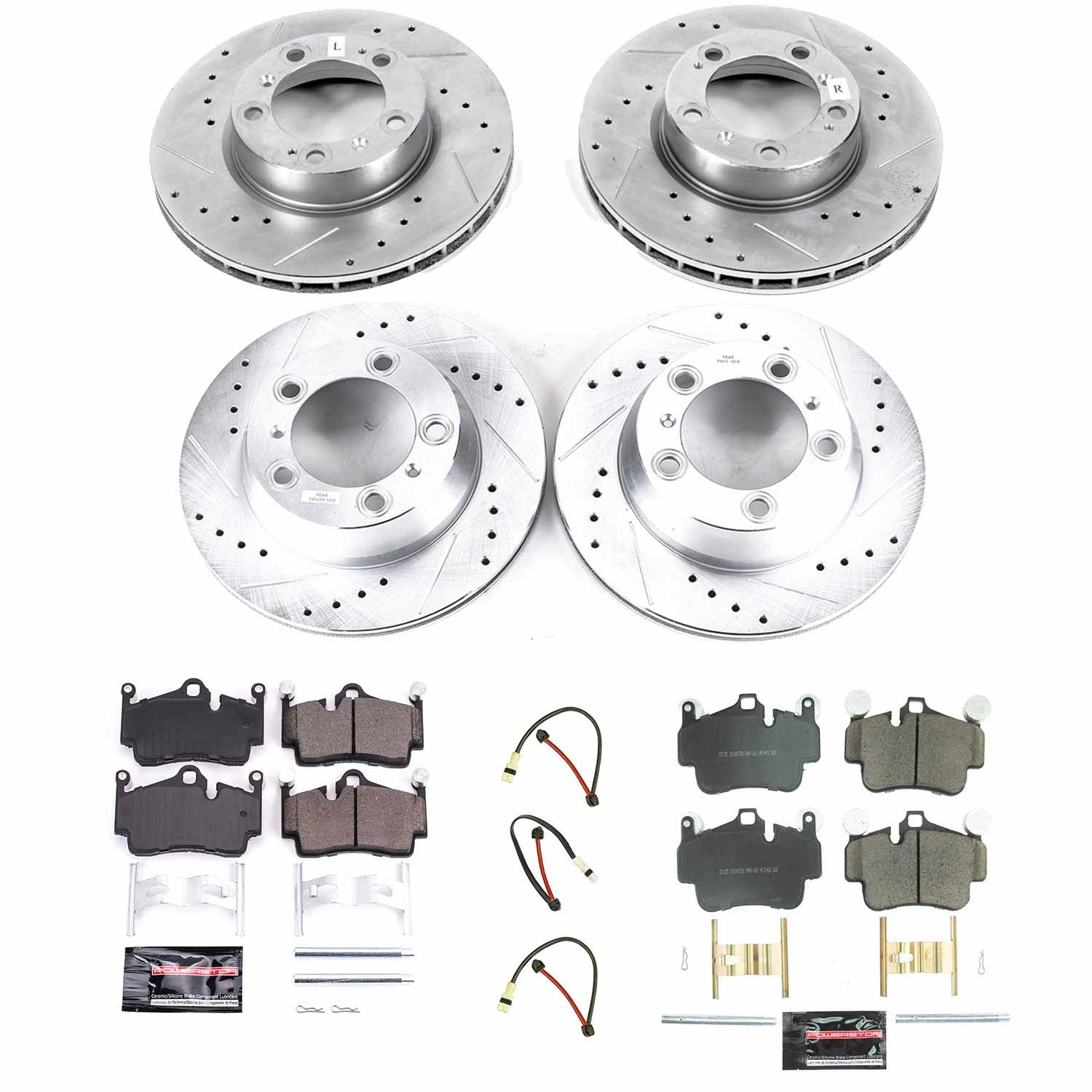 Power Stop - K6733 - Front and Rear - Disc Brake Pad and Rotor Kit