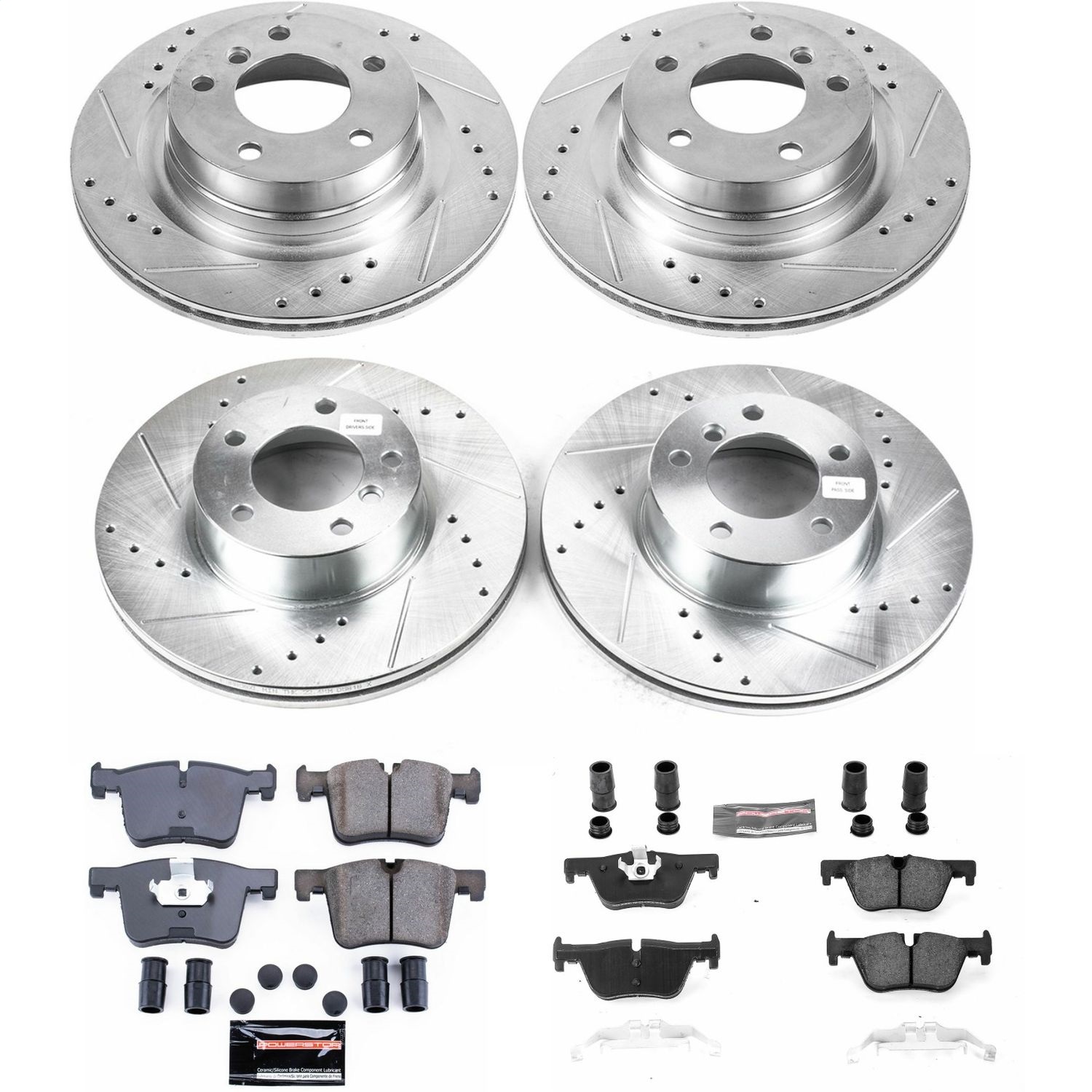 Power Stop - K6744 - Front and Rear - Disc Brake Pad and Rotor Kit