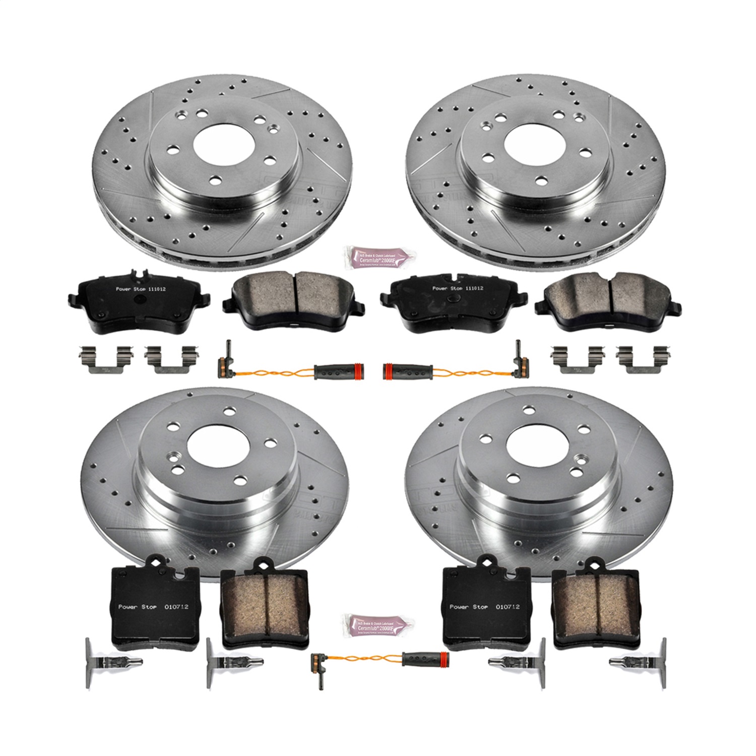 Power Stop - K6745 - Front and Rear - Disc Brake Pad and Rotor Kit