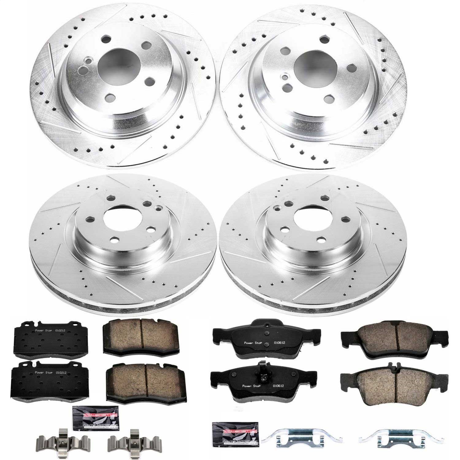 Power Stop - K6754 - Front and Rear - Disc Brake Pad and Rotor Kit