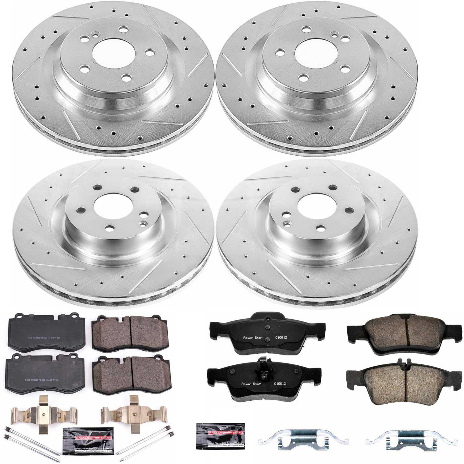 Power Stop - K6756 - Front and Rear - Disc Brake Pad and Rotor Kit