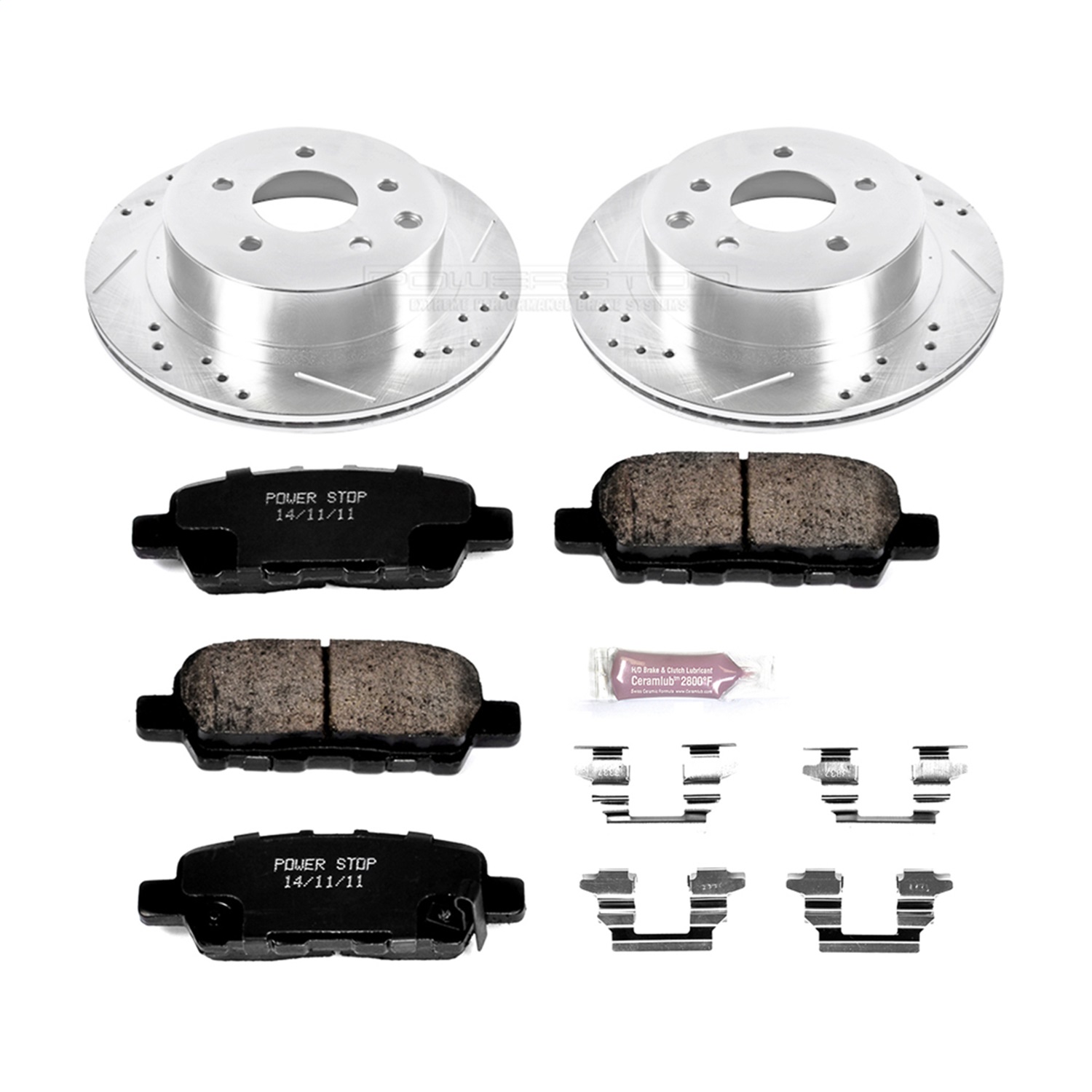 Power Stop - K6761 - Rear - Disc Brake Pad and Rotor Kit