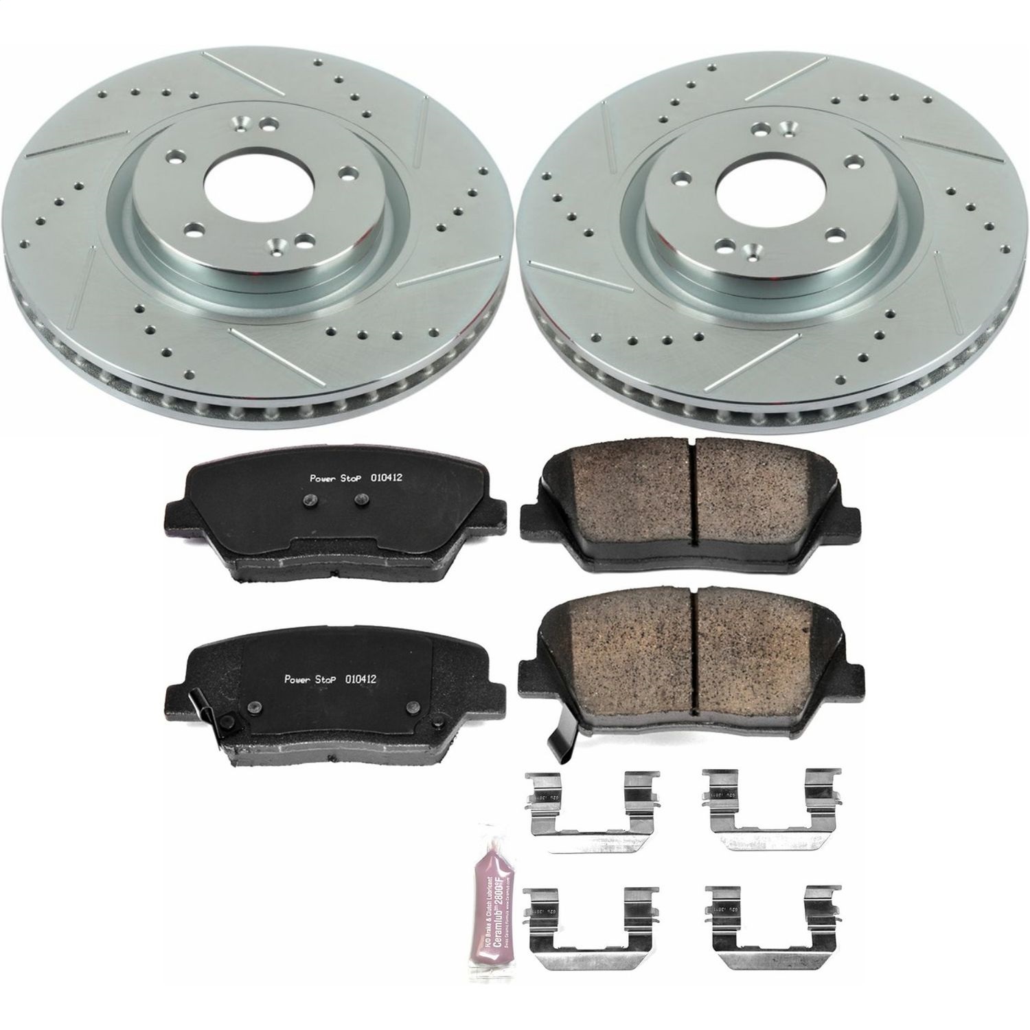 Power Stop - K6764 - Front - Disc Brake Pad and Rotor Kit