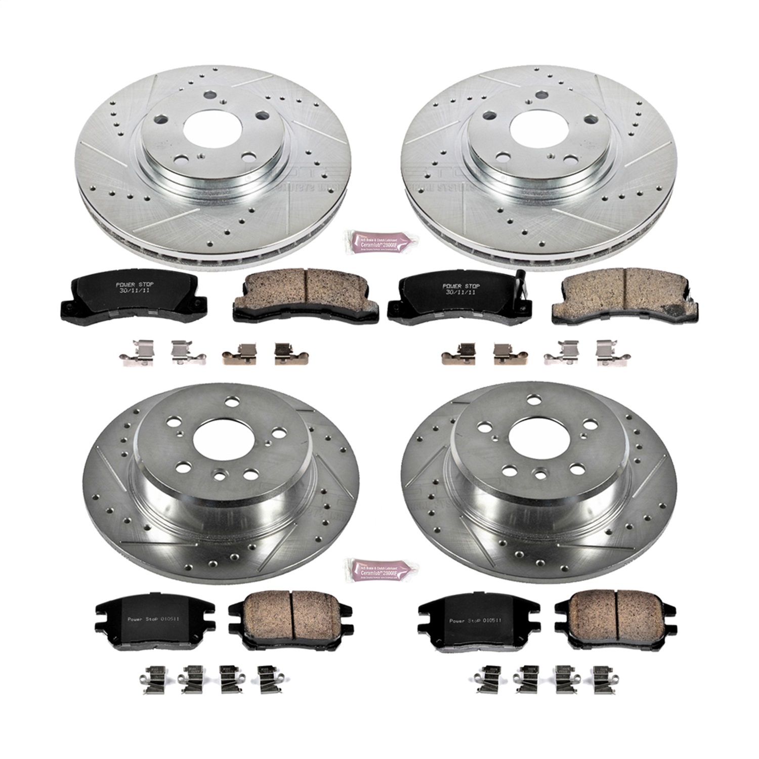 Power Stop - K6783 - Front and Rear - Disc Brake Pad and Rotor Kit