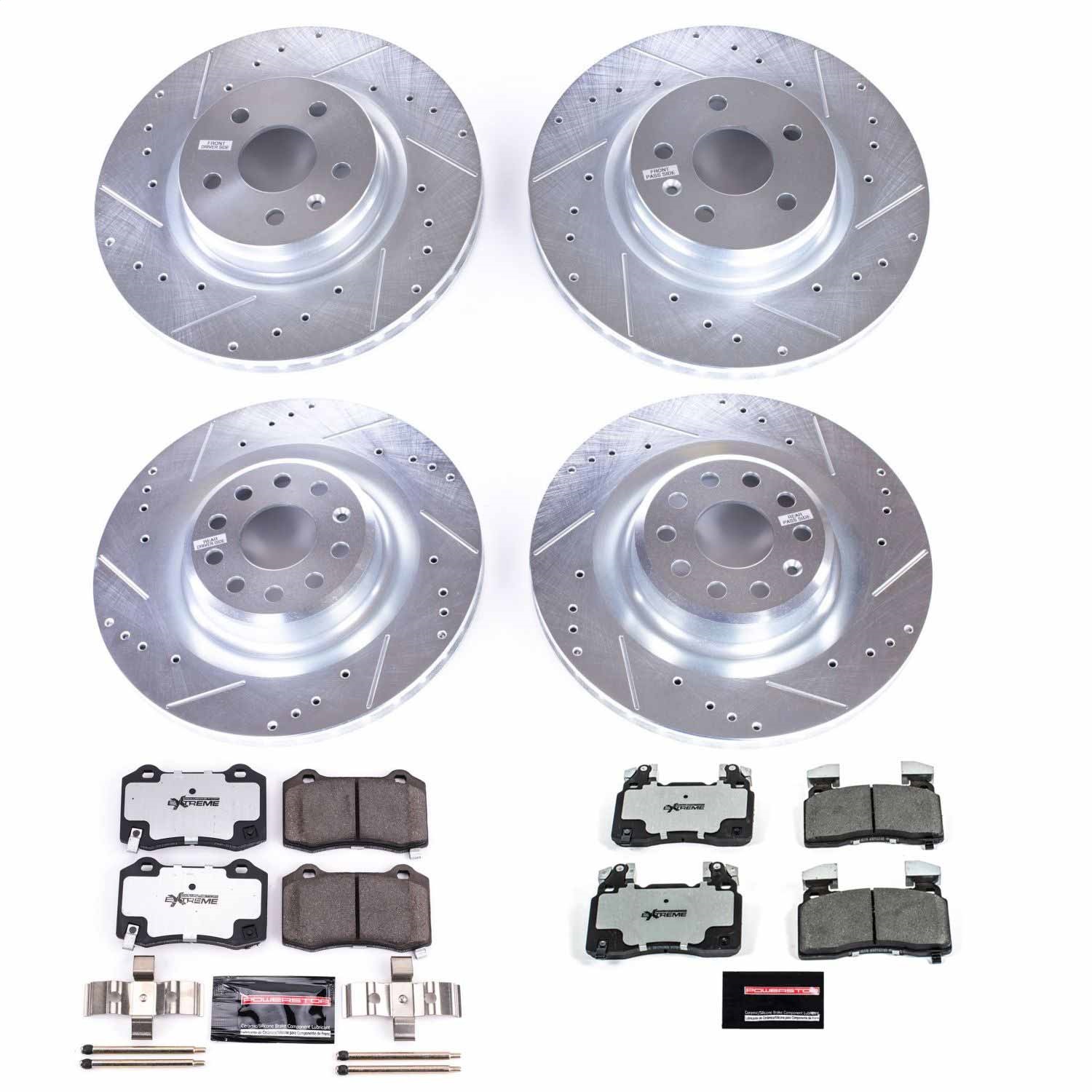 Power Stop - K6797-26 - Front and Rear - Disc Brake Pad and Rotor Kit