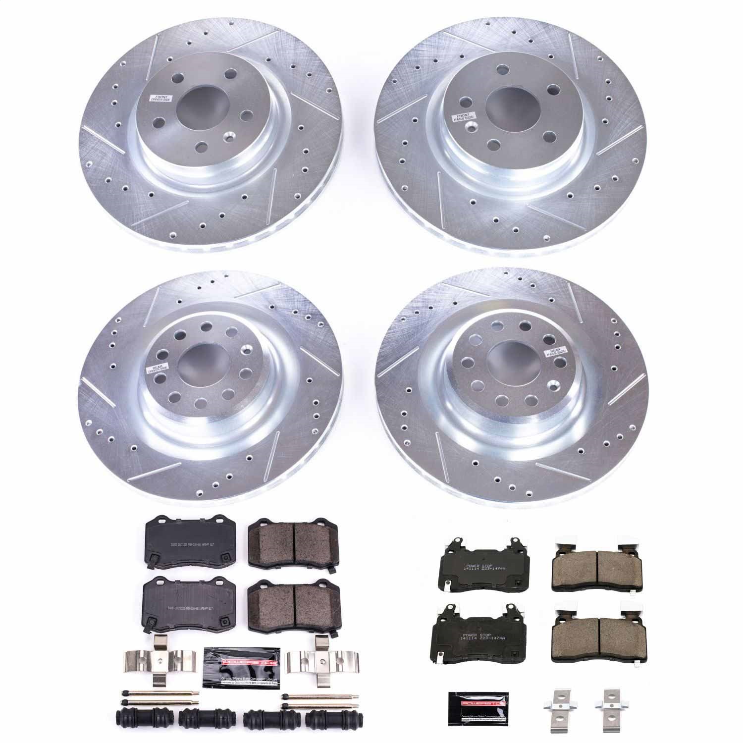 Power Stop - K6797 - Front and Rear - Disc Brake Pad and Rotor Kit