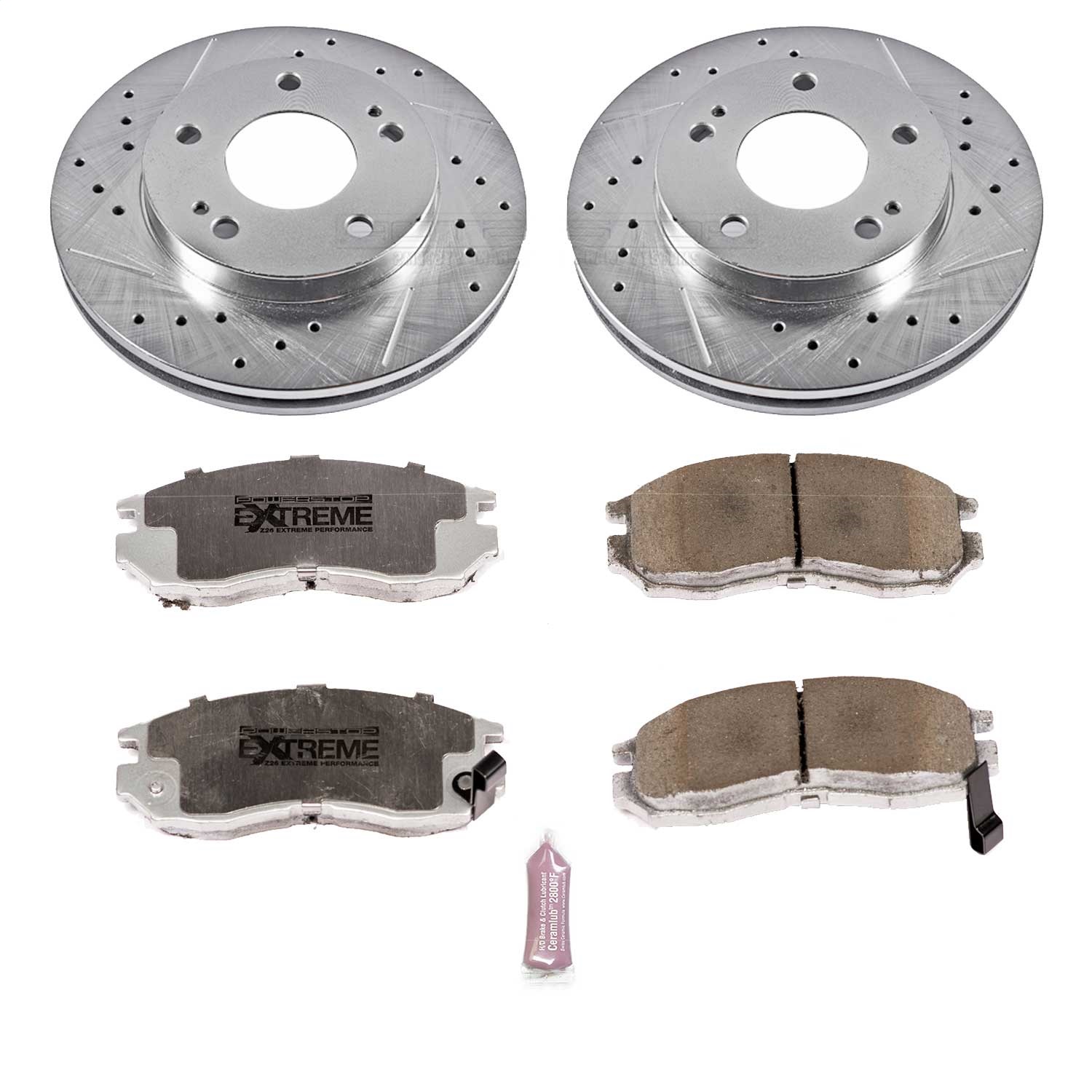Power Stop - K681-26 - Front - Disc Brake Pad and Rotor Kit