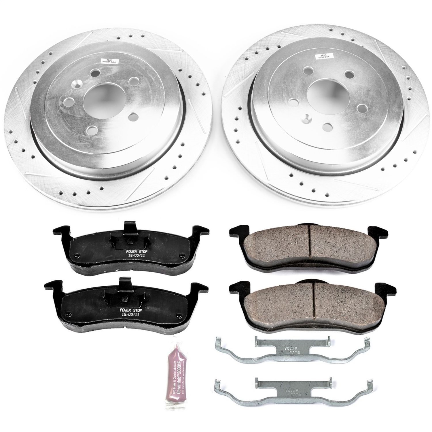 Power Stop - K6819 - Rear - Disc Brake Pad and Rotor Kit
