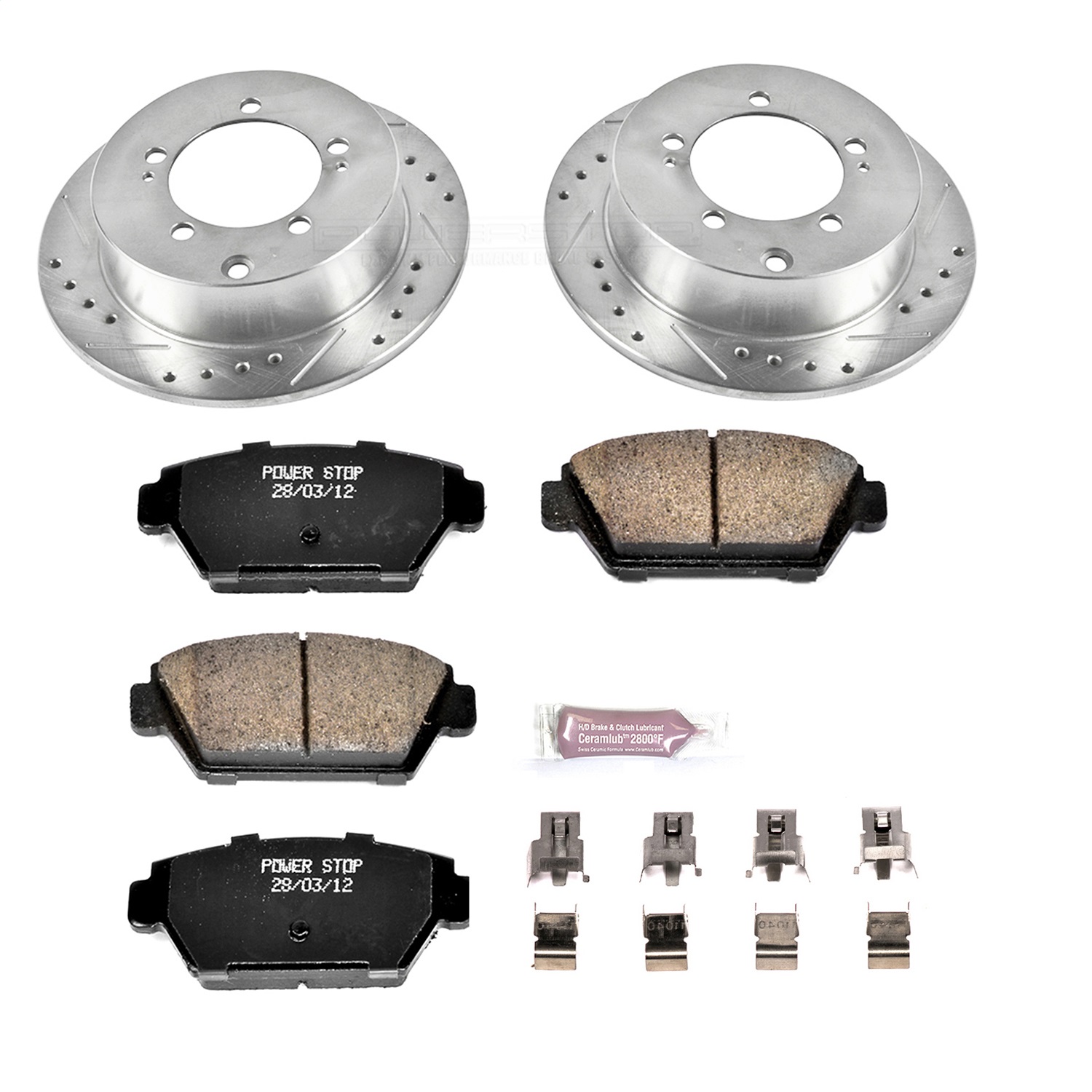 Power Stop - K684 - Rear - Disc Brake Pad and Rotor Kit