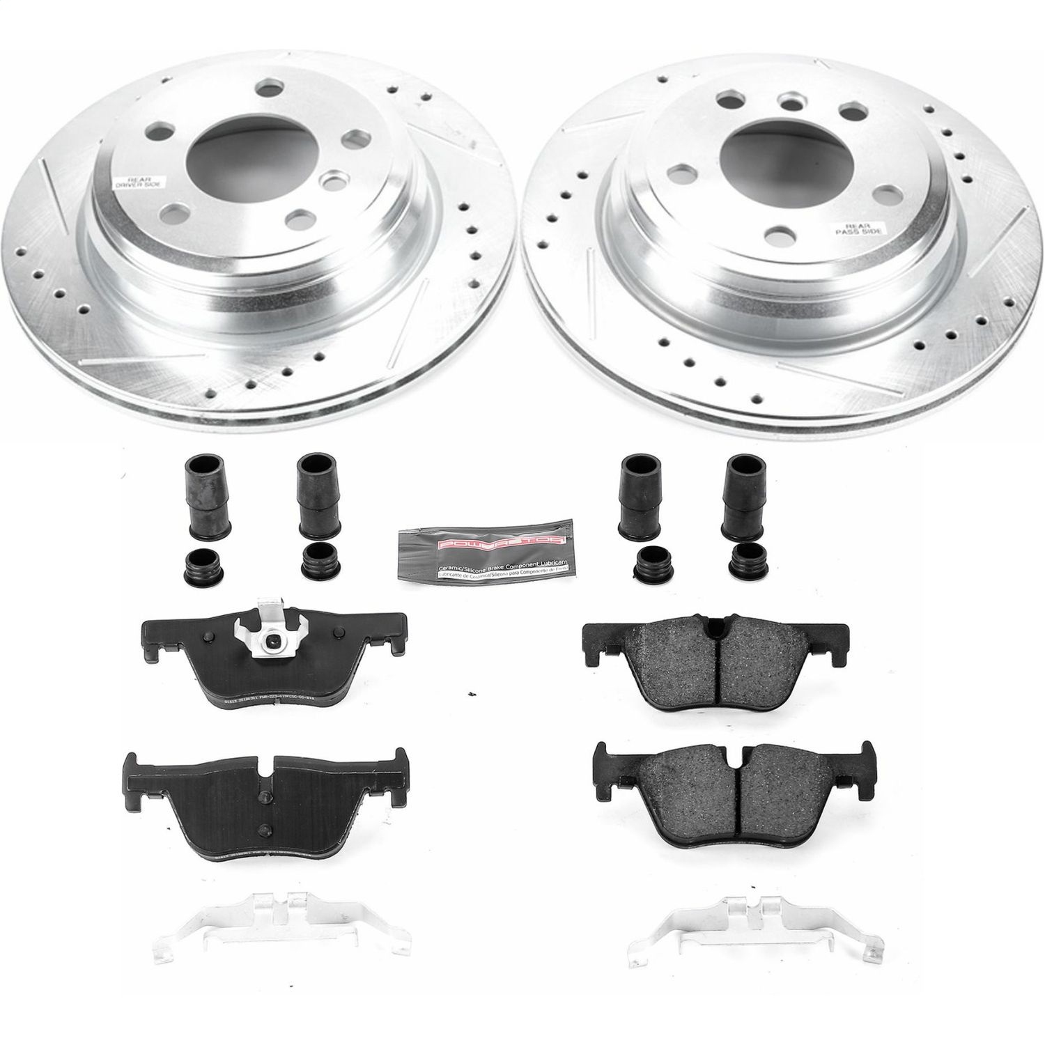 Power Stop - K6852 - Rear - Disc Brake Pad and Rotor Kit