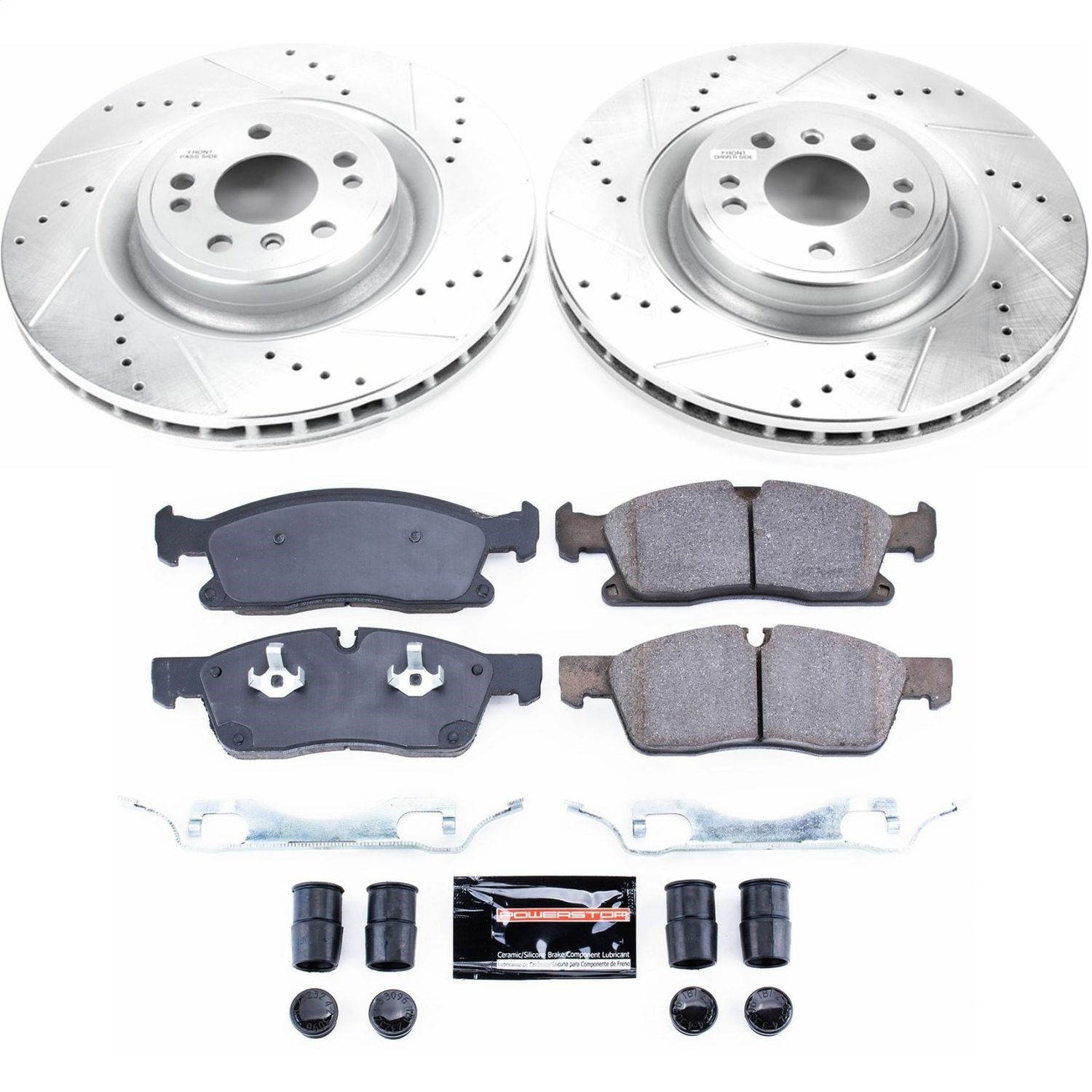 Power Stop - K6883 - Front - Disc Brake Pad and Rotor Kit