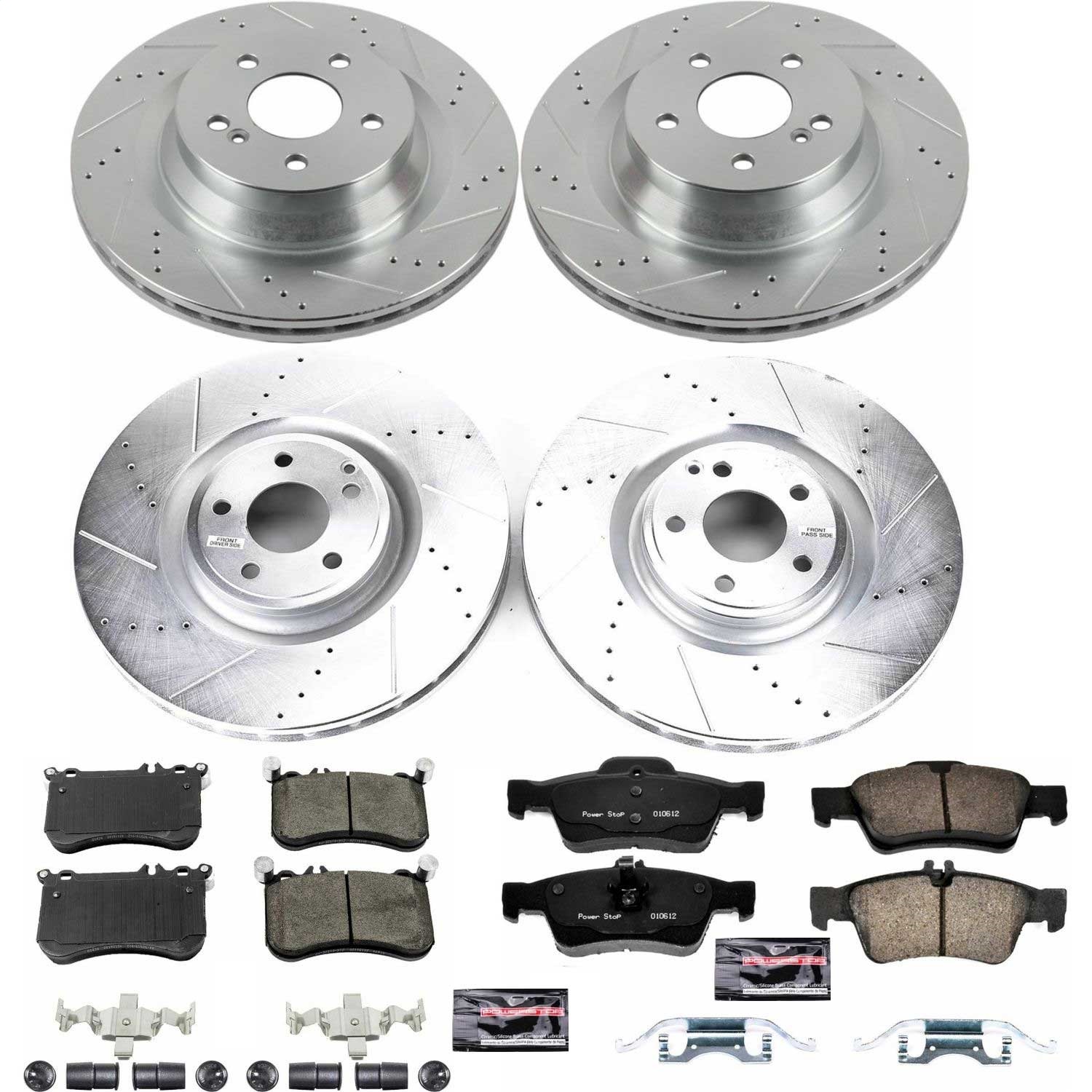 Power Stop - K6885 - Front and Rear - Disc Brake Pad and Rotor Kit