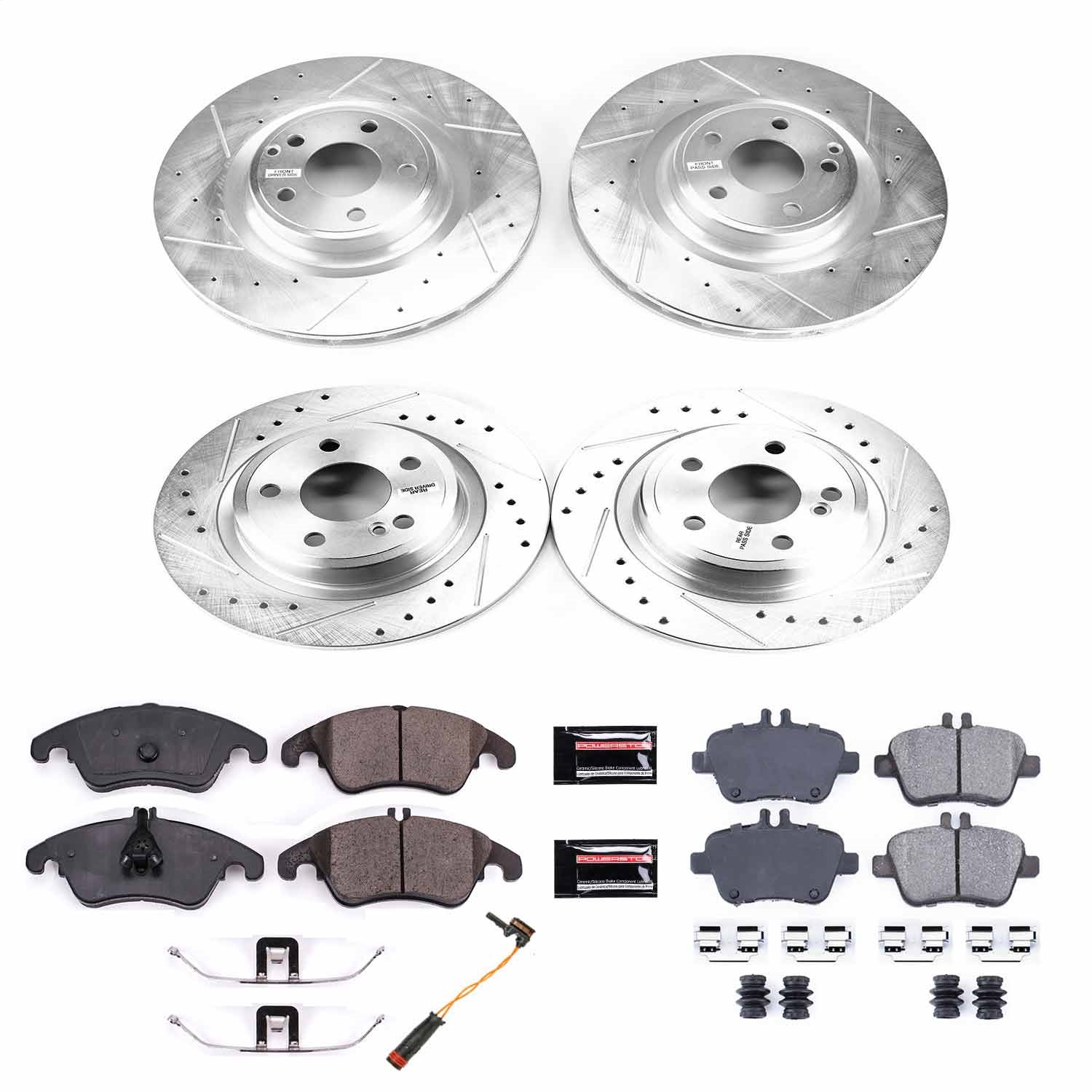 Power Stop - K6891 - Front and Rear - Disc Brake Pad and Rotor Kit