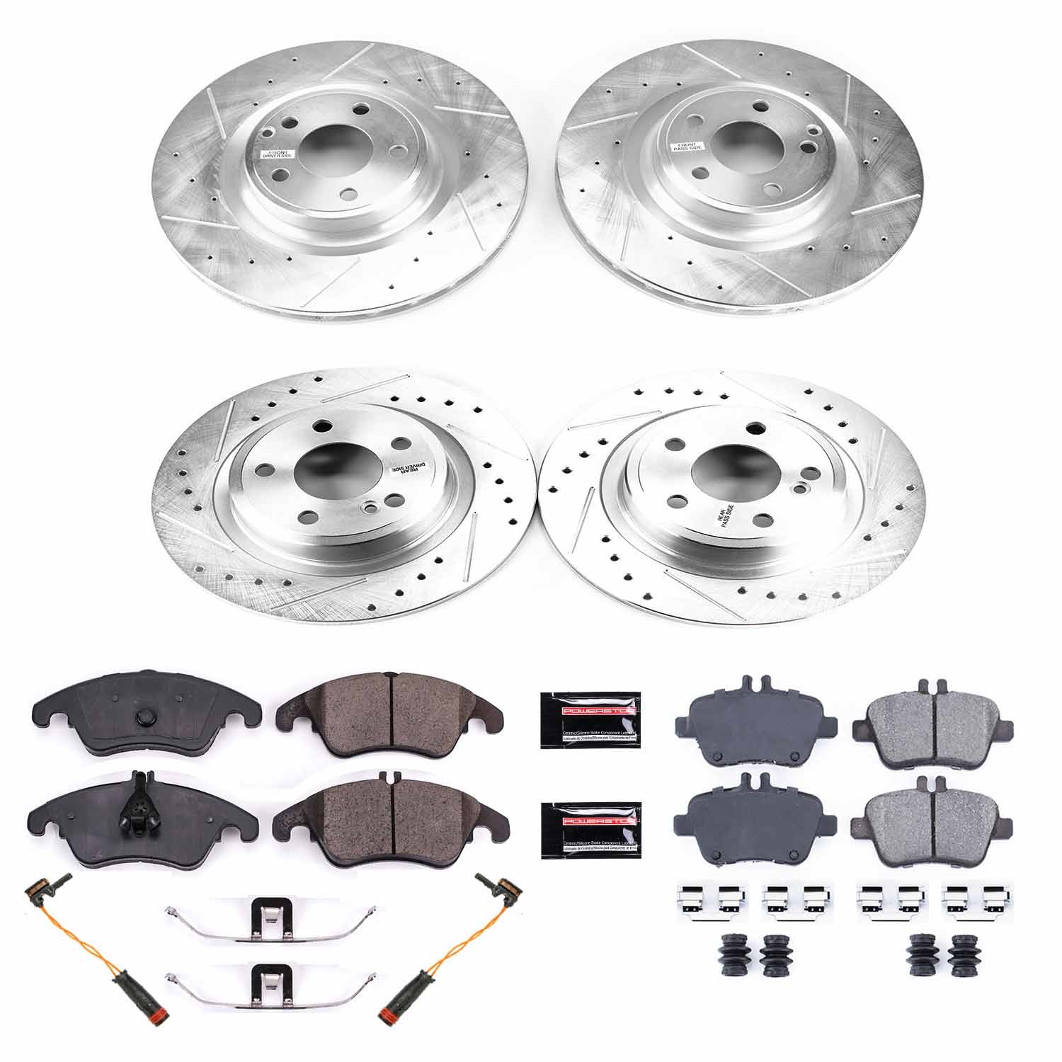 Power Stop - K6892 - Front and Rear - Disc Brake Pad and Rotor Kit