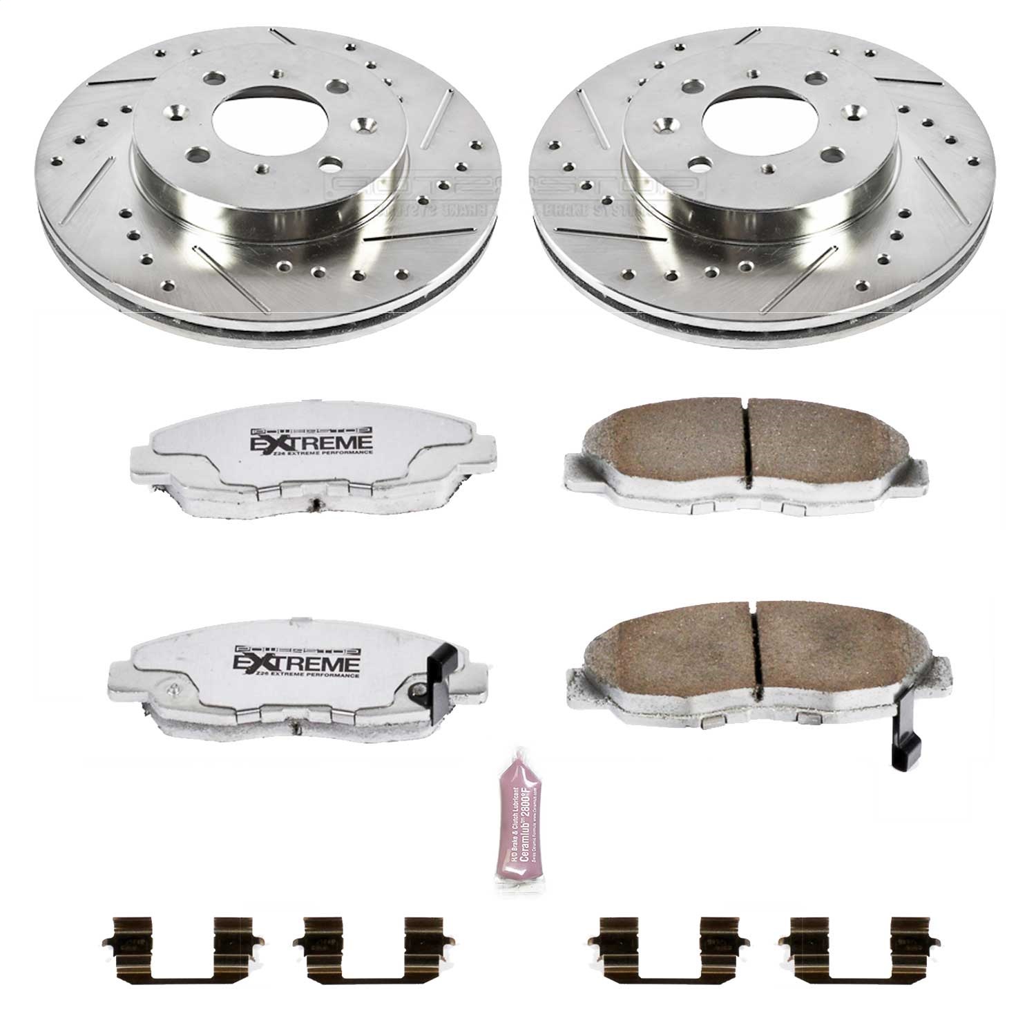 Power Stop - K690-26 - Front - Disc Brake Pad and Rotor Kit