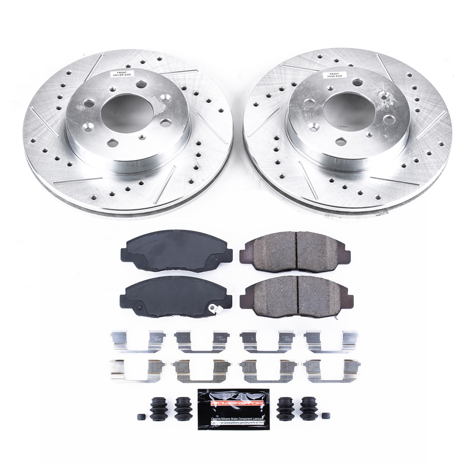 Power Stop - K690 - Front - Disc Brake Pad and Rotor Kit