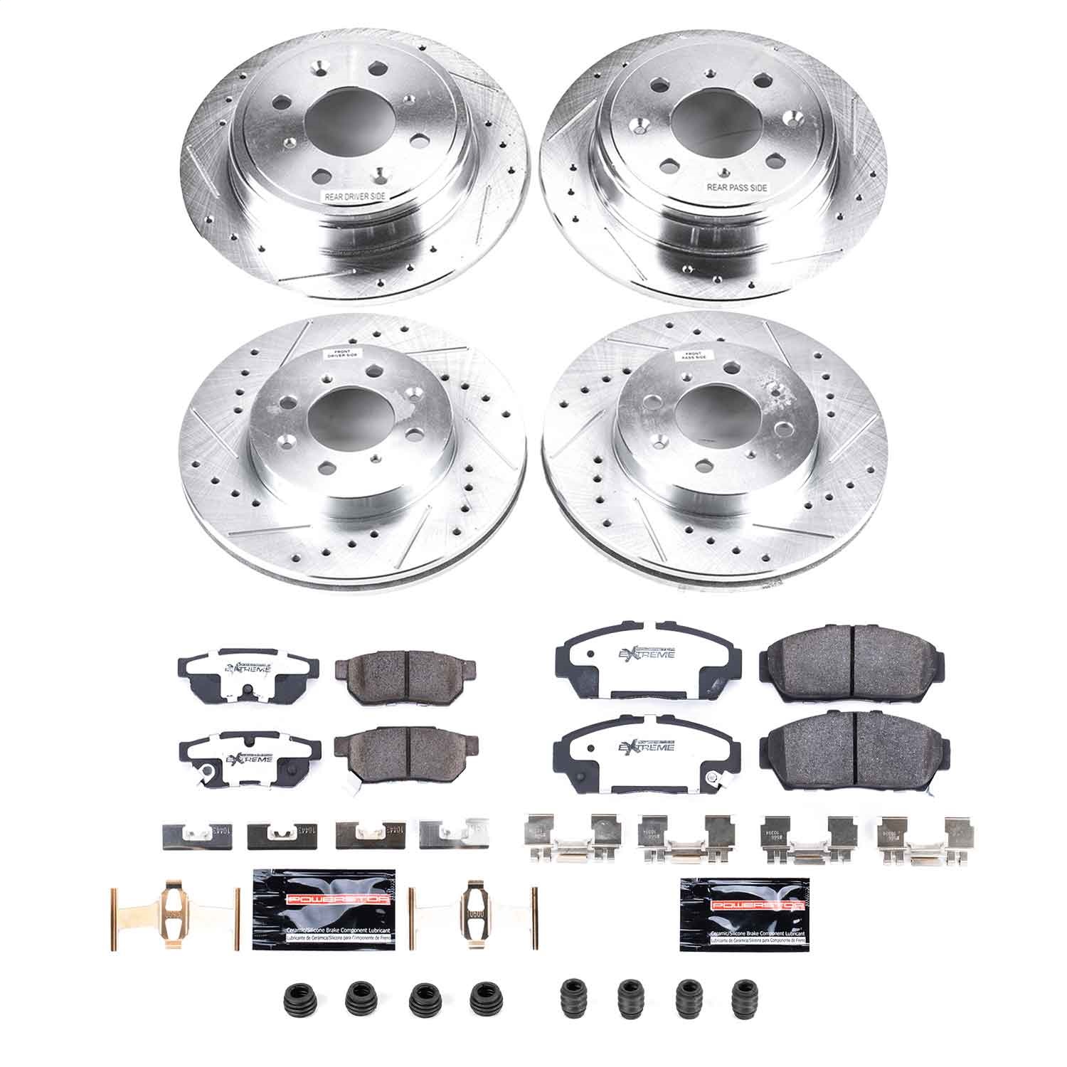 Power Stop - K693-26 - Front and Rear - Disc Brake Pad and Rotor Kit