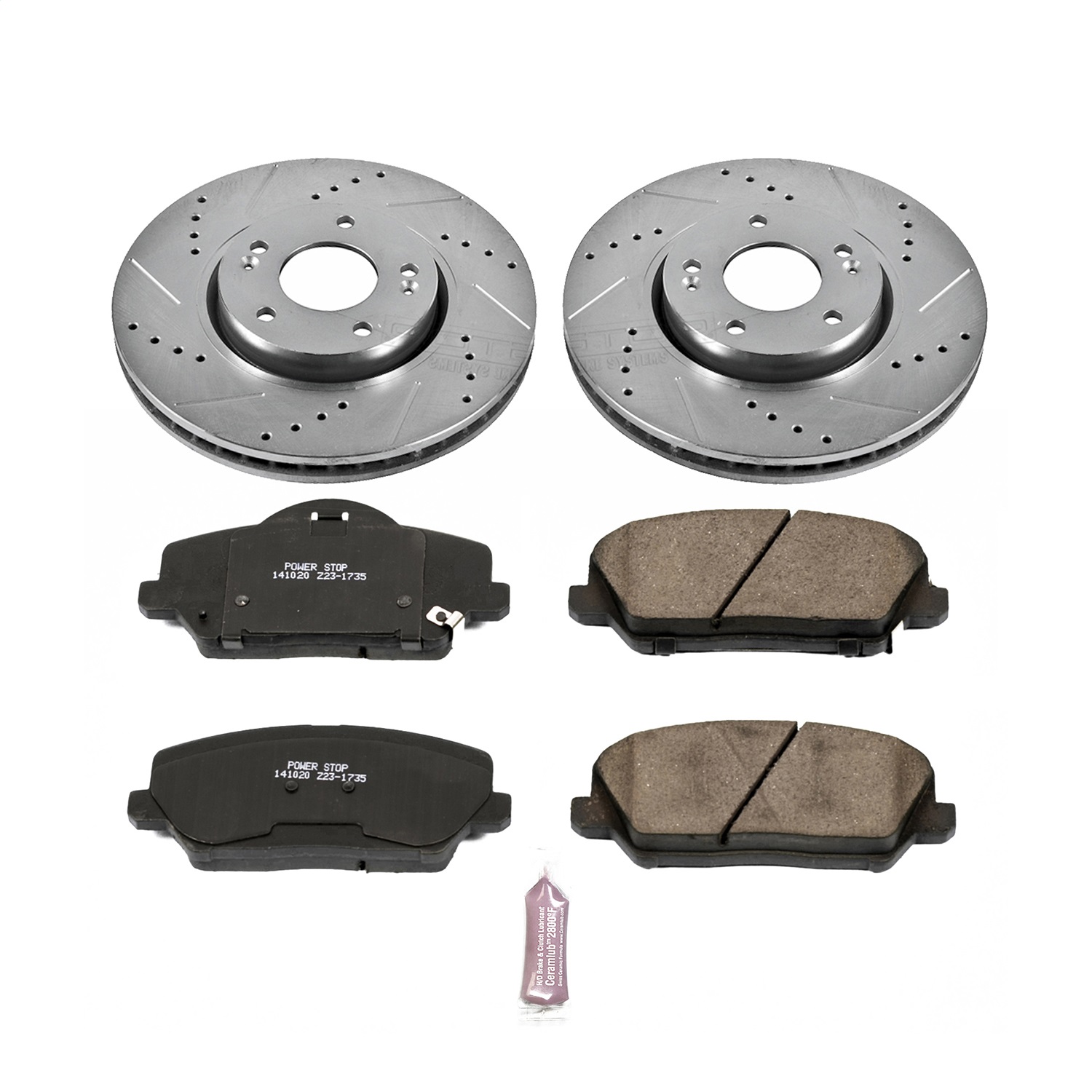 Power Stop - K6935 - Front - Disc Brake Pad and Rotor Kit