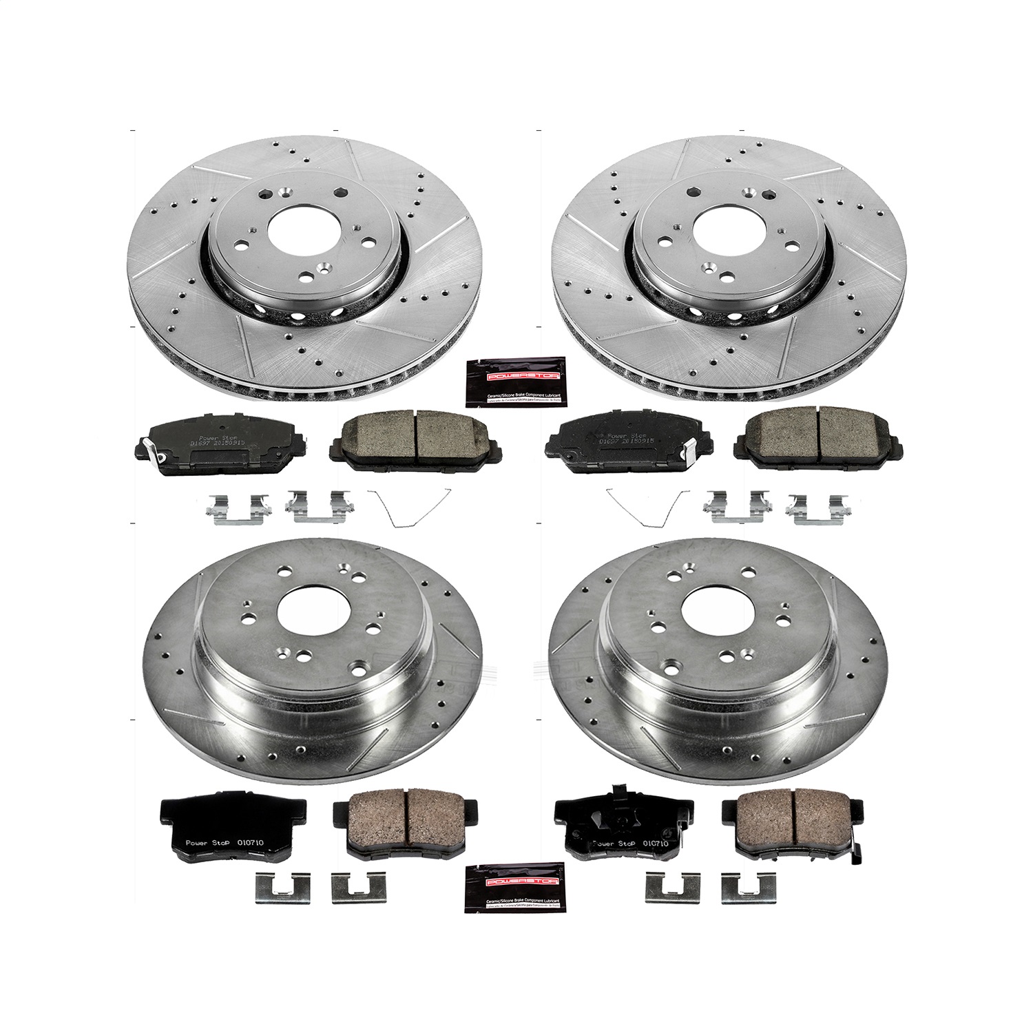 Power Stop - K6939 - Front and Rear - Disc Brake Pad and Rotor Kit