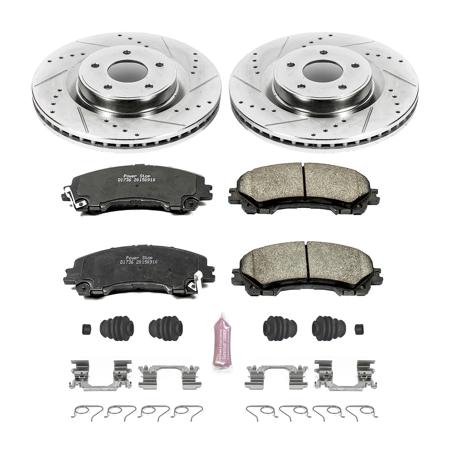 Power Stop - K6944 - Front - Disc Brake Pad and Rotor Kit