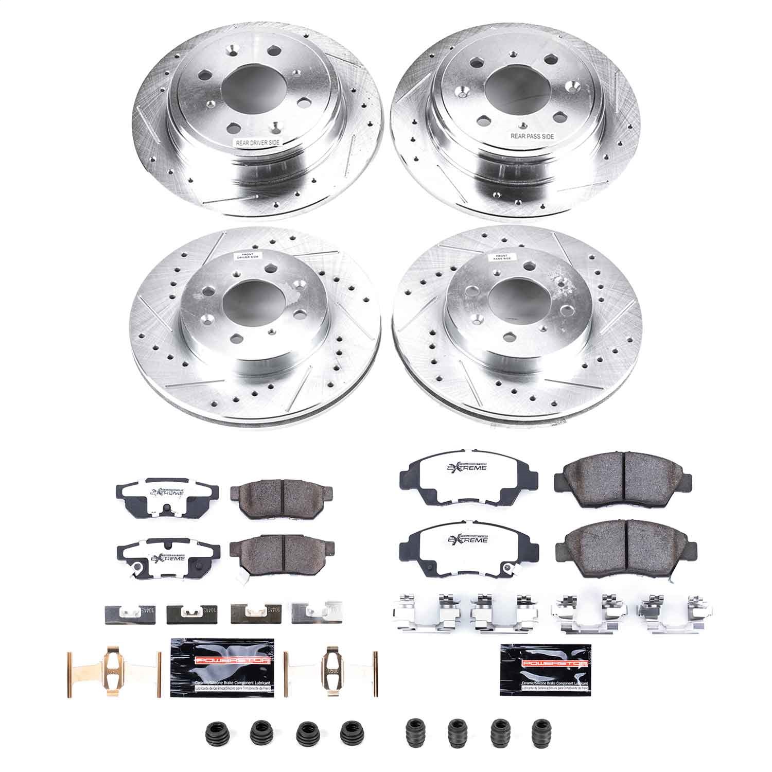 Power Stop - K695-26 - Front and Rear - Disc Brake Pad and Rotor Kit