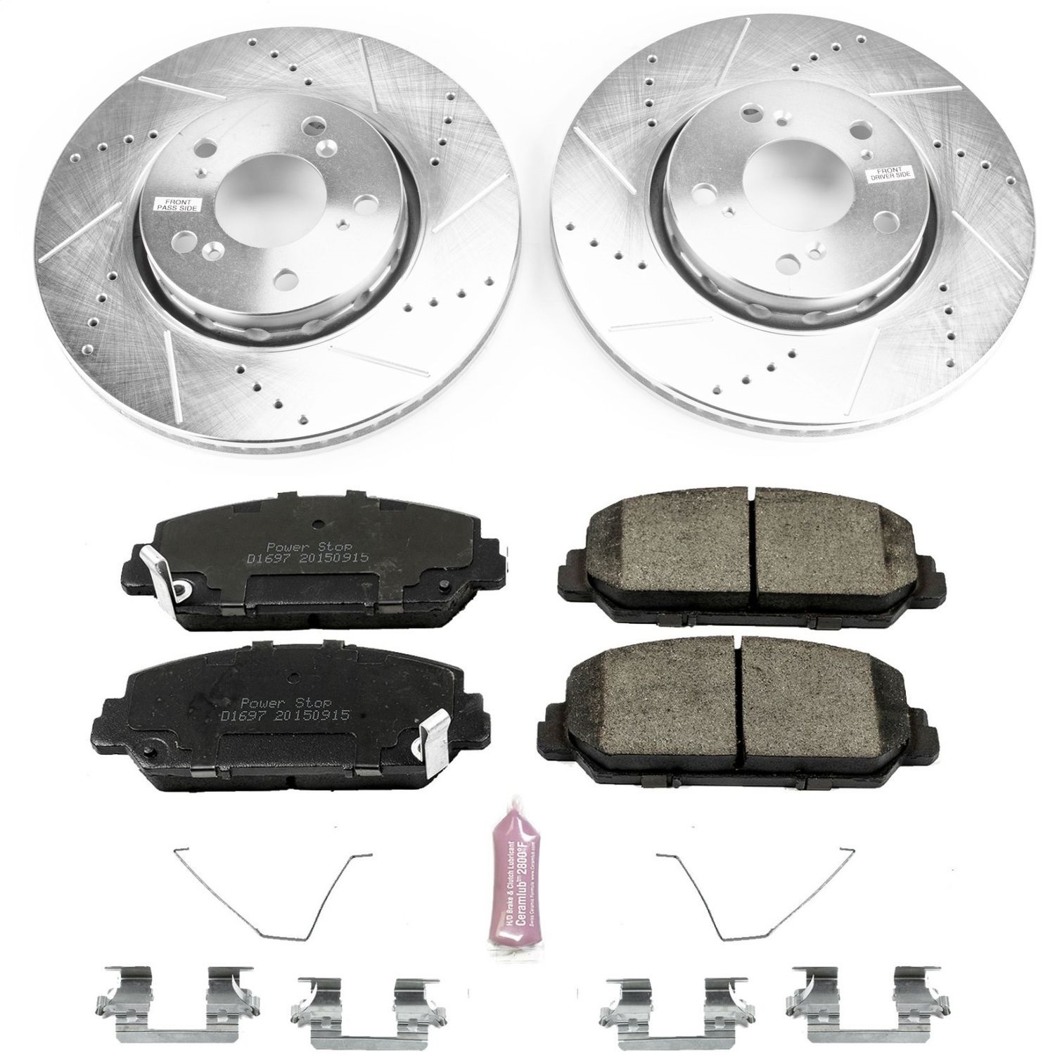 Power Stop - K6955 - Front - Disc Brake Pad and Rotor Kit