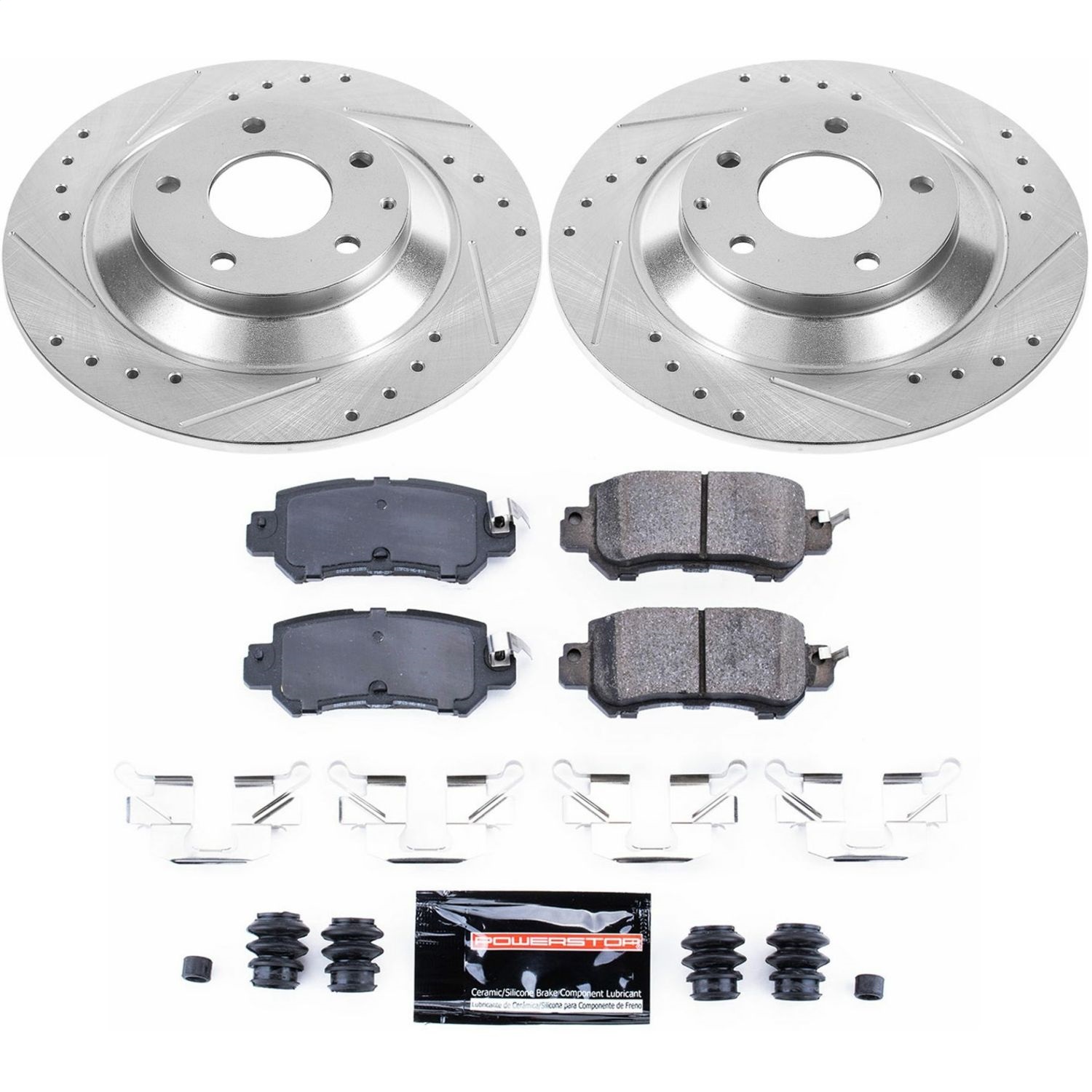 Power Stop - K6964 - Rear - Disc Brake Pad and Rotor Kit