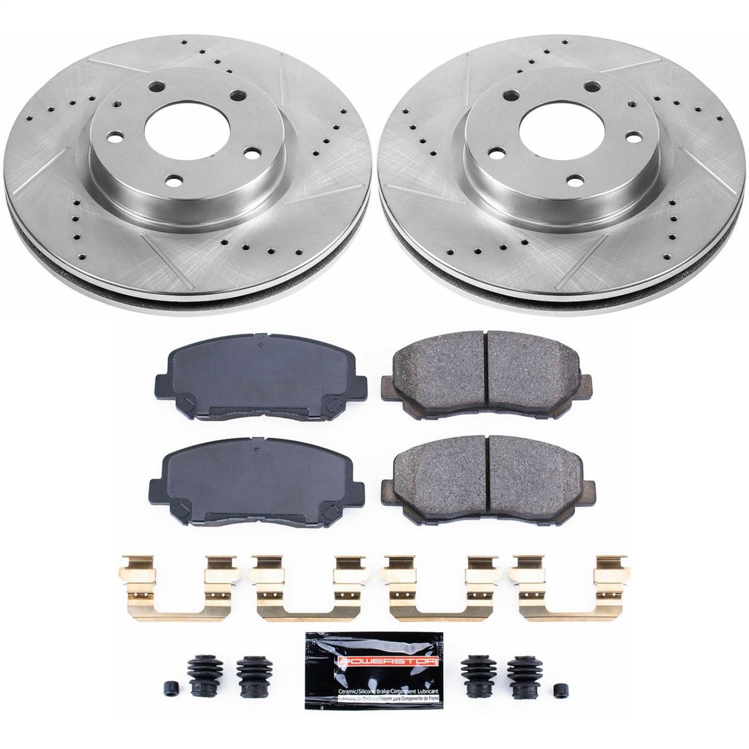 Power Stop - K6967 - Front - Disc Brake Pad and Rotor Kit