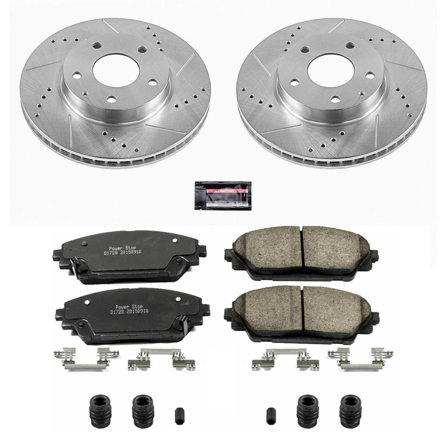 Power Stop - K6974 - Front - Disc Brake Pad and Rotor Kit