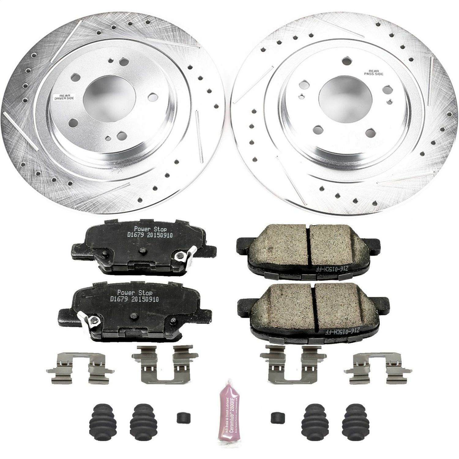 Power Stop - K6976 - Rear - Disc Brake Pad and Rotor Kit