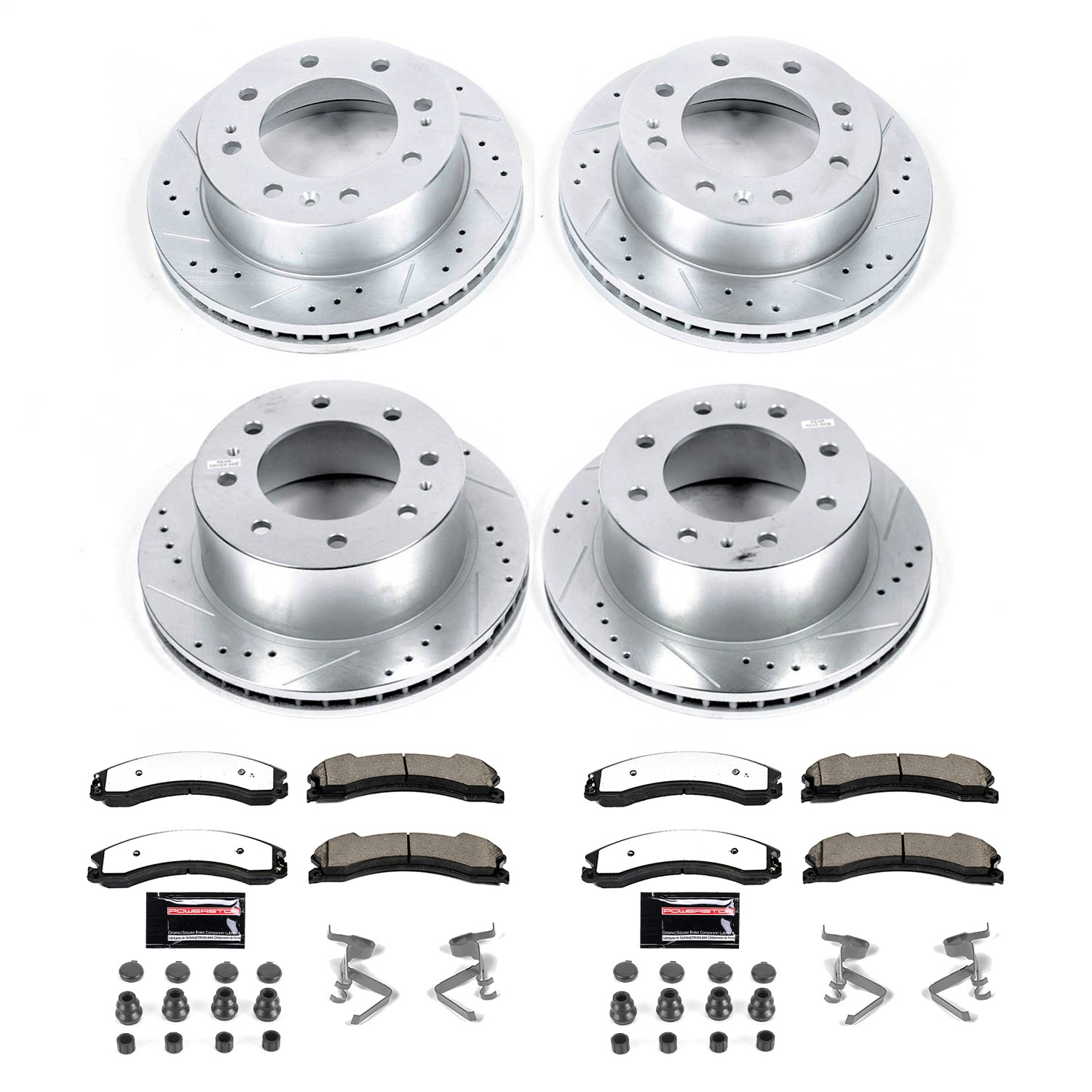 Power Stop - K6992-36 - Front and Rear - Disc Brake Pad and Rotor Kit