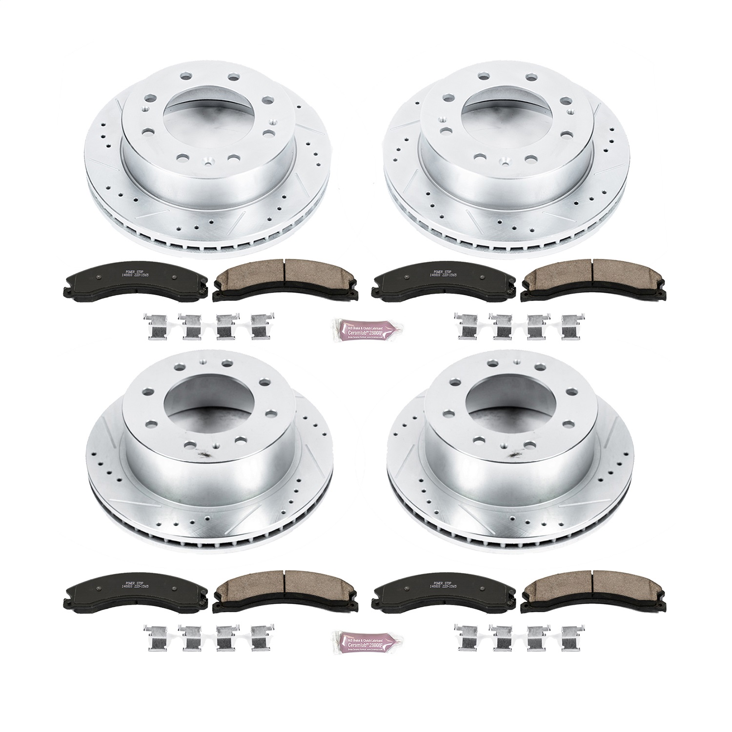 Power Stop - K6992 - Front and Rear - Disc Brake Pad and Rotor Kit