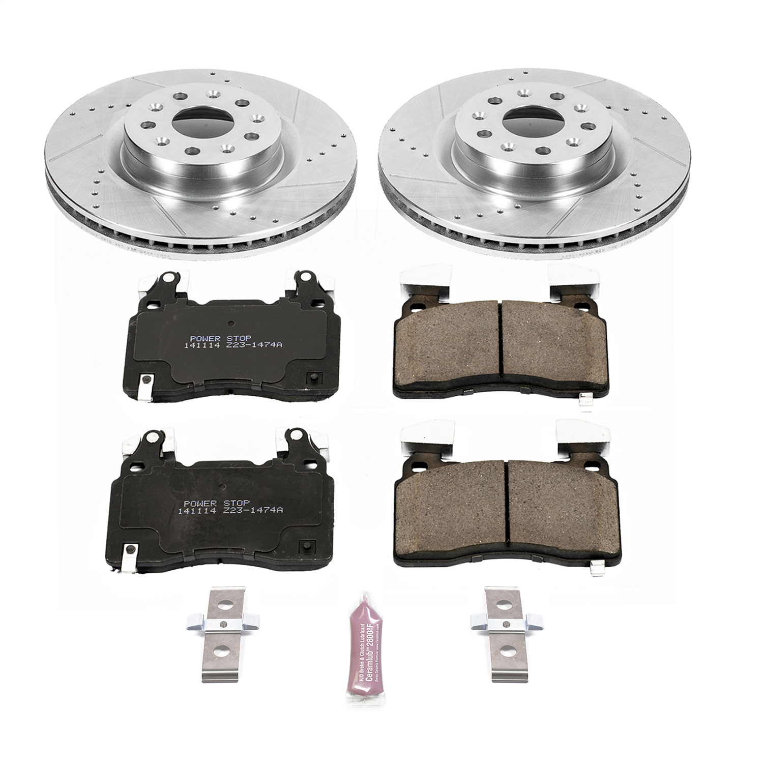 Power Stop - K6998 - Front - Disc Brake Pad and Rotor Kit