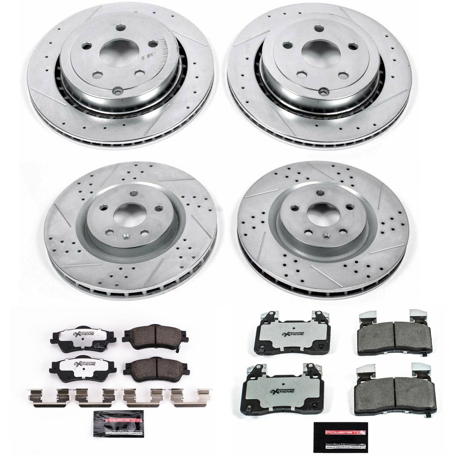 Power Stop - K7005-26 - Front and Rear - Disc Brake Pad and Rotor Kit