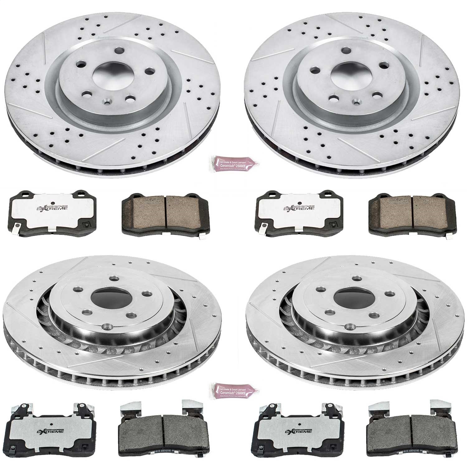 Power Stop - K7006-26 - Front and Rear - Disc Brake Pad and Rotor Kit