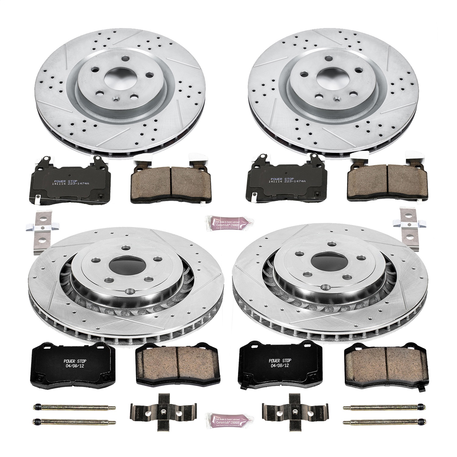 Power Stop - K7006 - Front and Rear - Disc Brake Pad and Rotor Kit