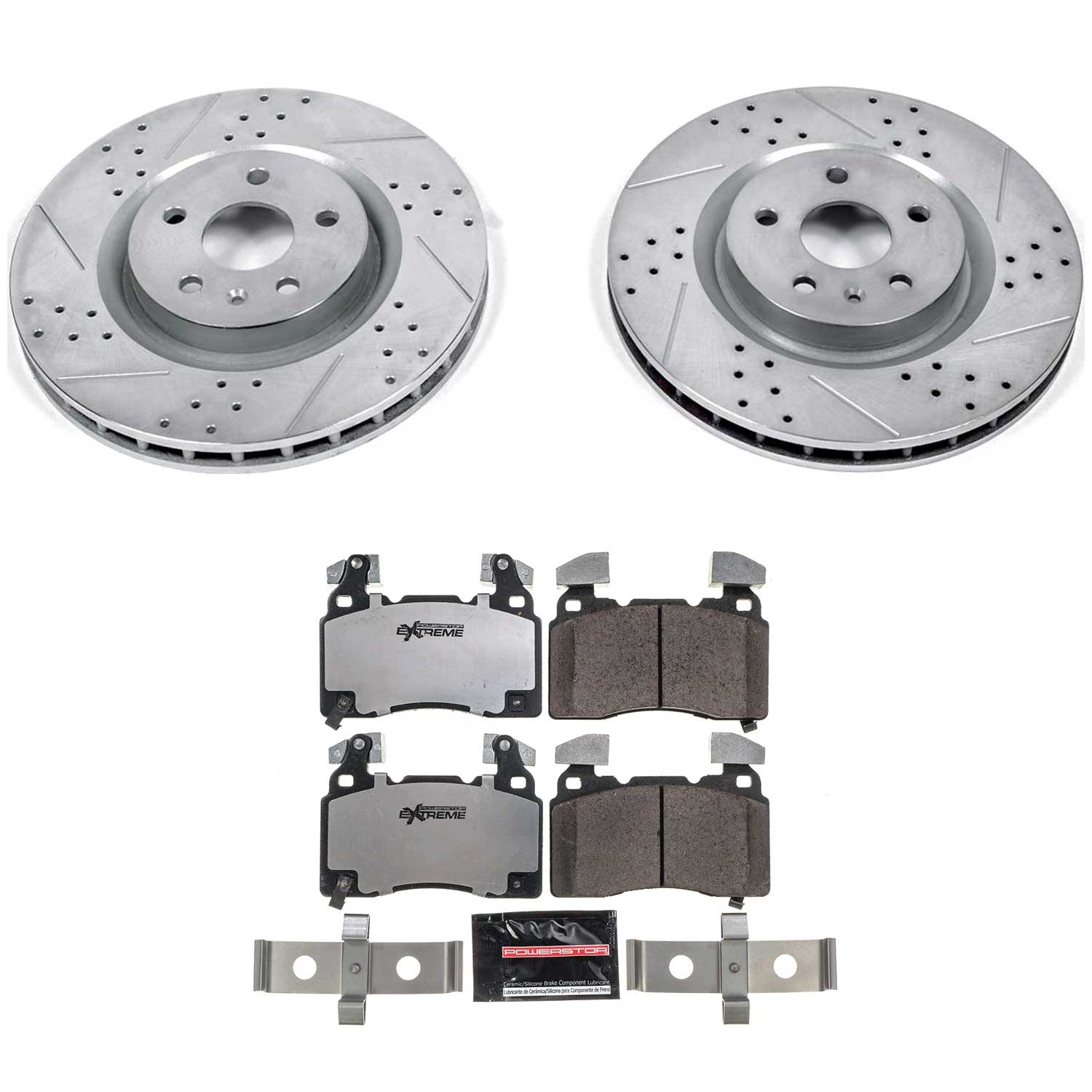 Power Stop - K7007-26 - Front - Disc Brake Pad and Rotor Kit