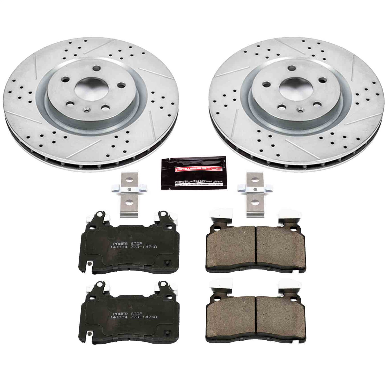 Power Stop - K7007 - Front - Disc Brake Pad and Rotor Kit