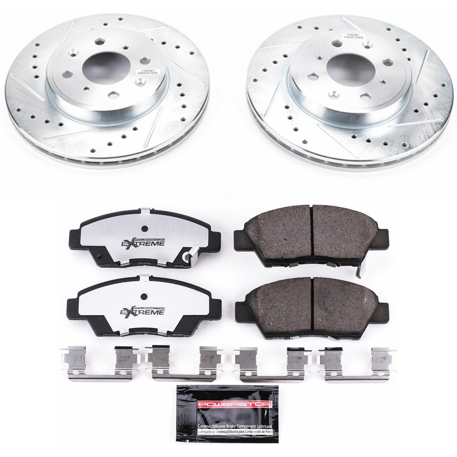 Power Stop - K7032-26 - Front - Disc Brake Pad and Rotor Kit