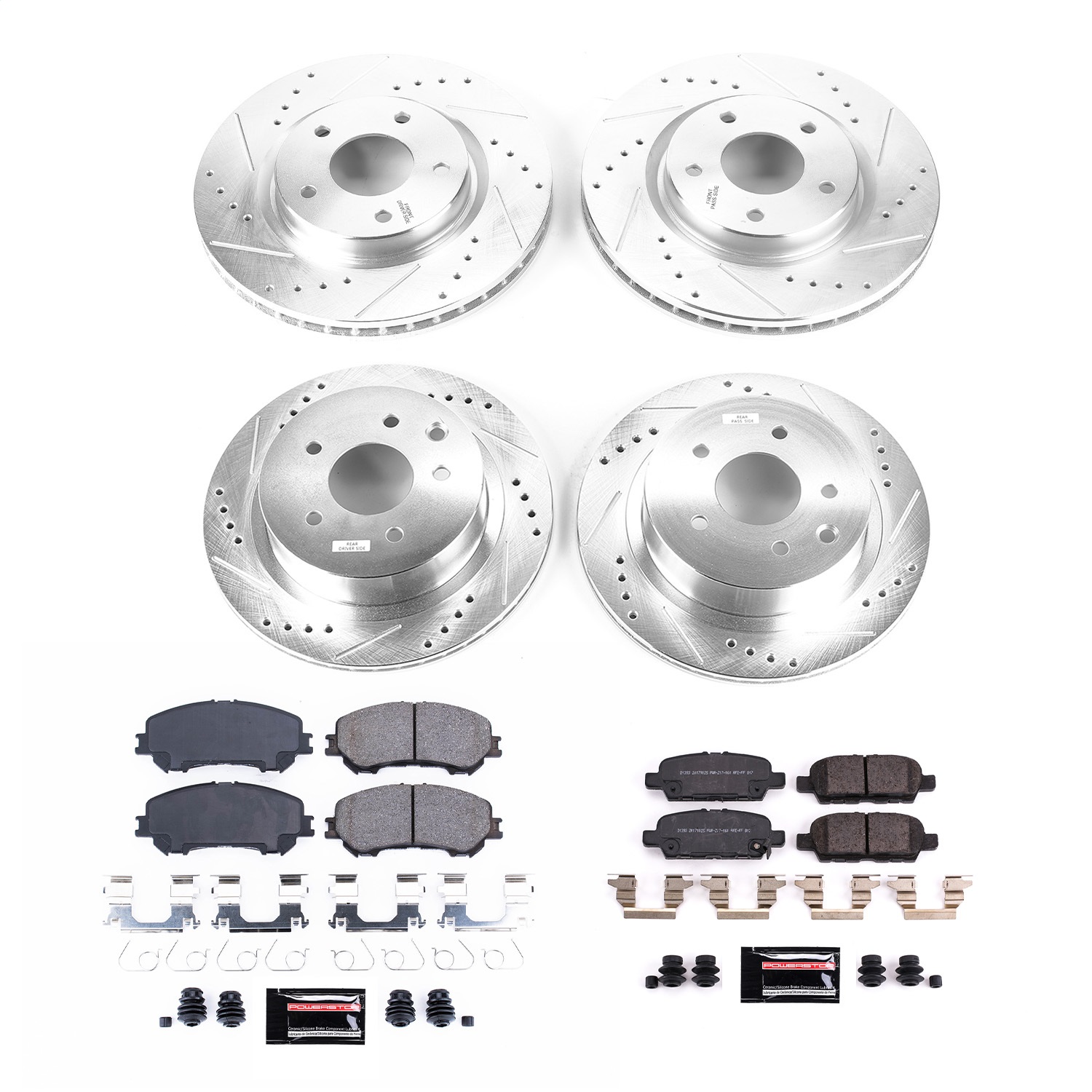 Power Stop - K7035 - Front and Rear - Disc Brake Pad and Rotor Kit