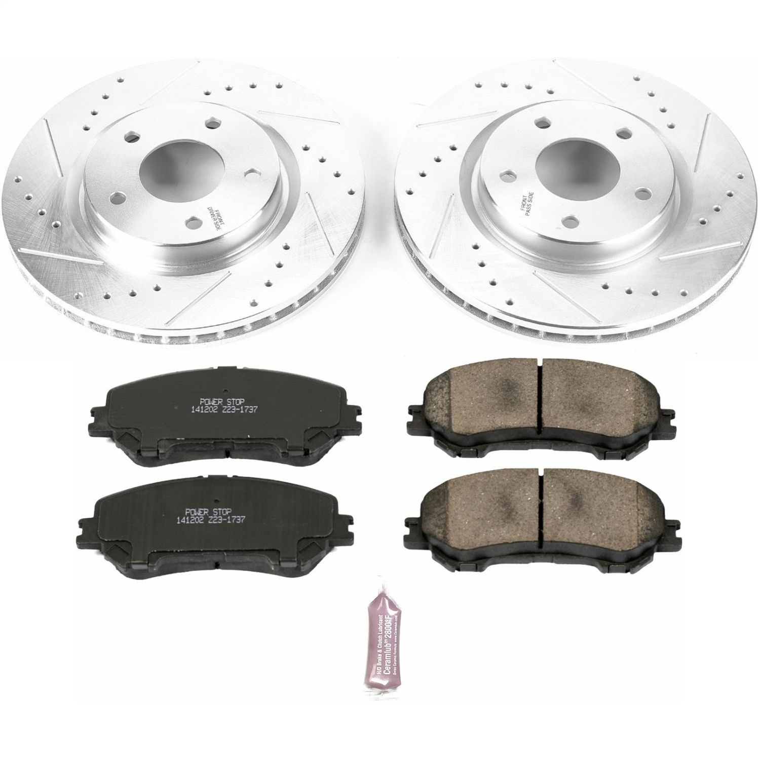 Power Stop - K7036 - Front - Disc Brake Pad and Rotor Kit