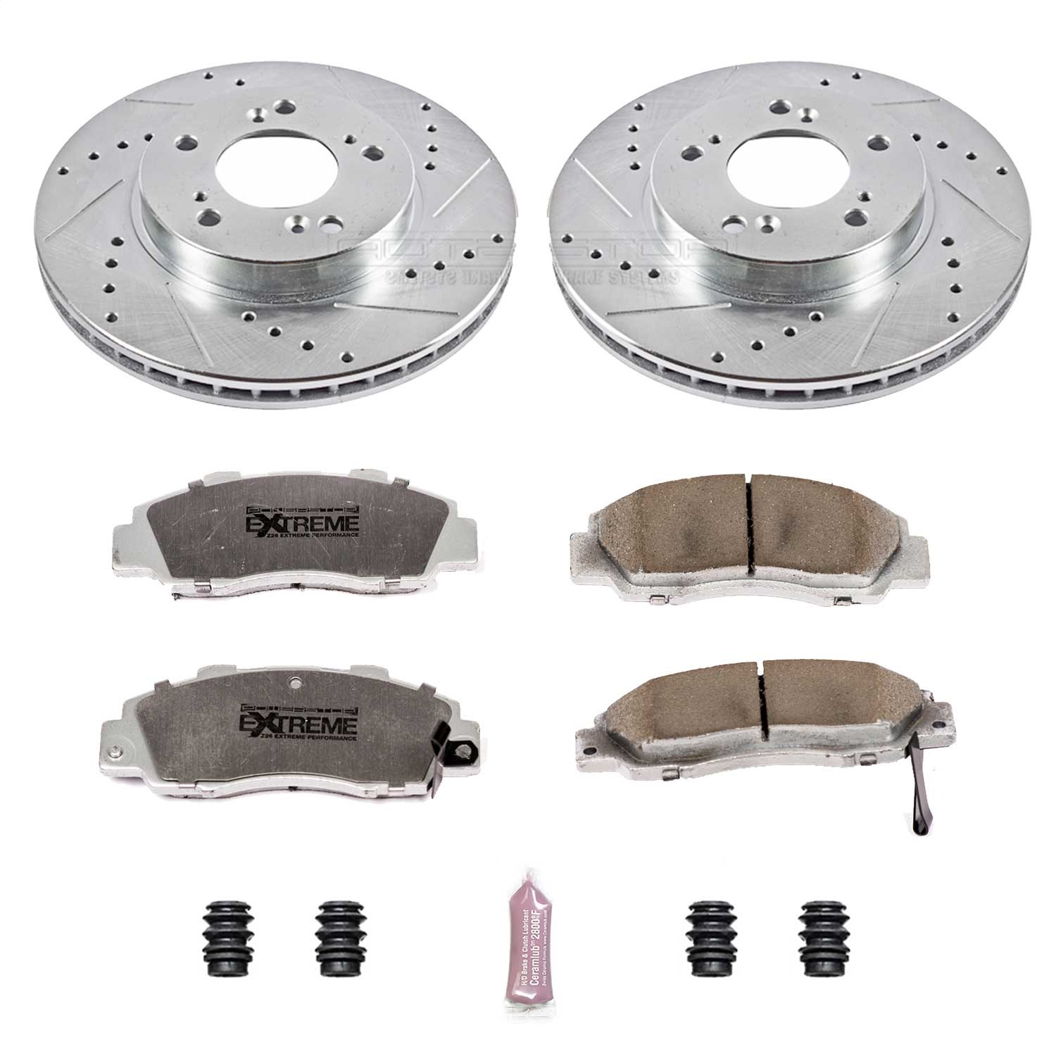 Power Stop - K704-26 - Front - Disc Brake Pad and Rotor Kit