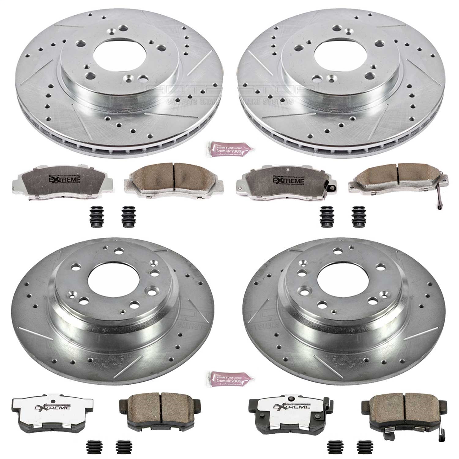 Power Stop - K705-26 - Front and Rear - Disc Brake Pad and Rotor Kit