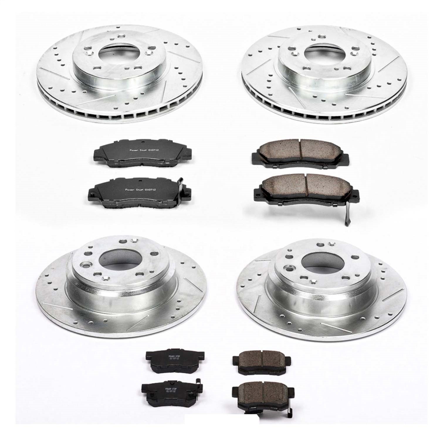 Power Stop - K705 - Front and Rear - Disc Brake Pad and Rotor Kit