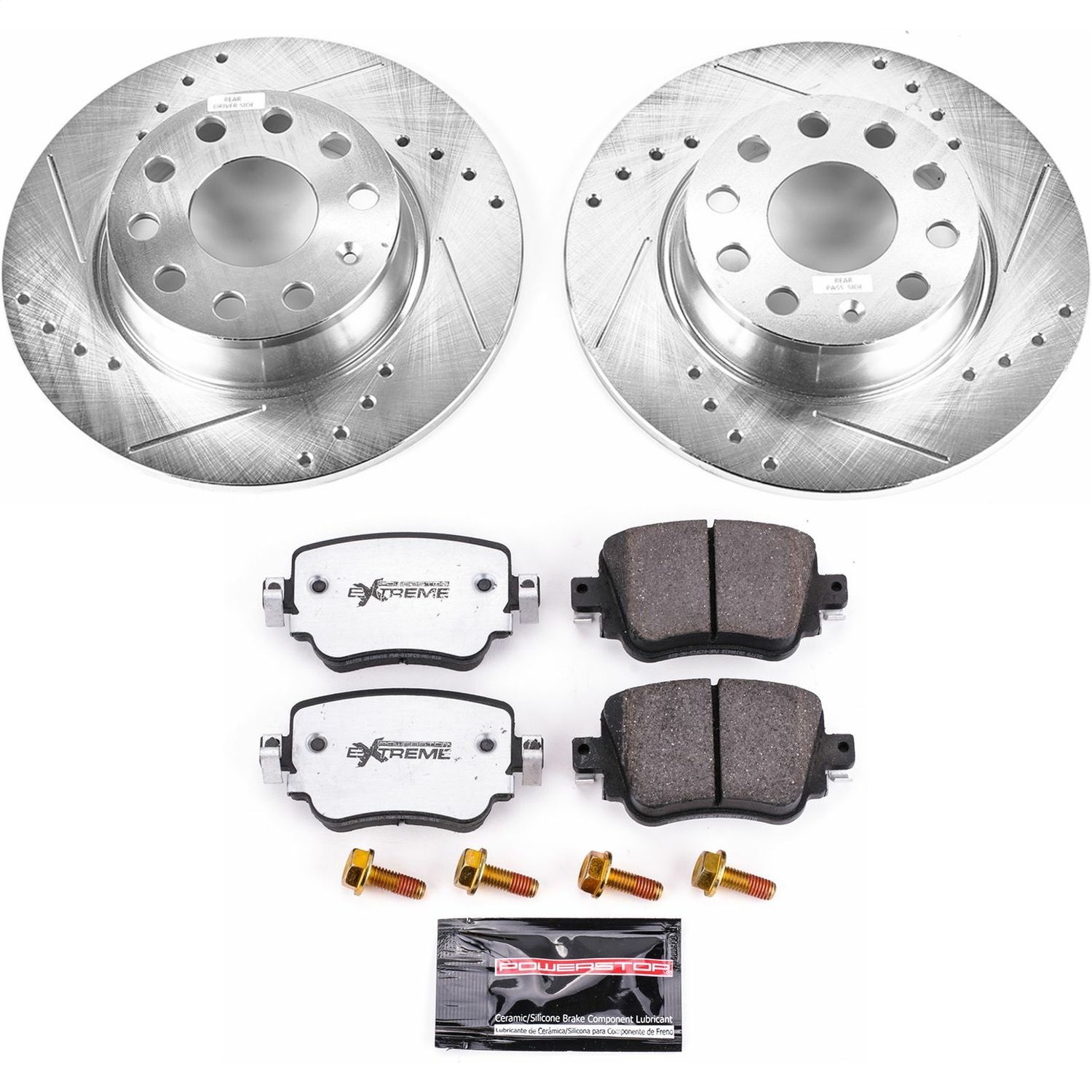 Power Stop - K7053-26 - Rear - Disc Brake Pad and Rotor Kit