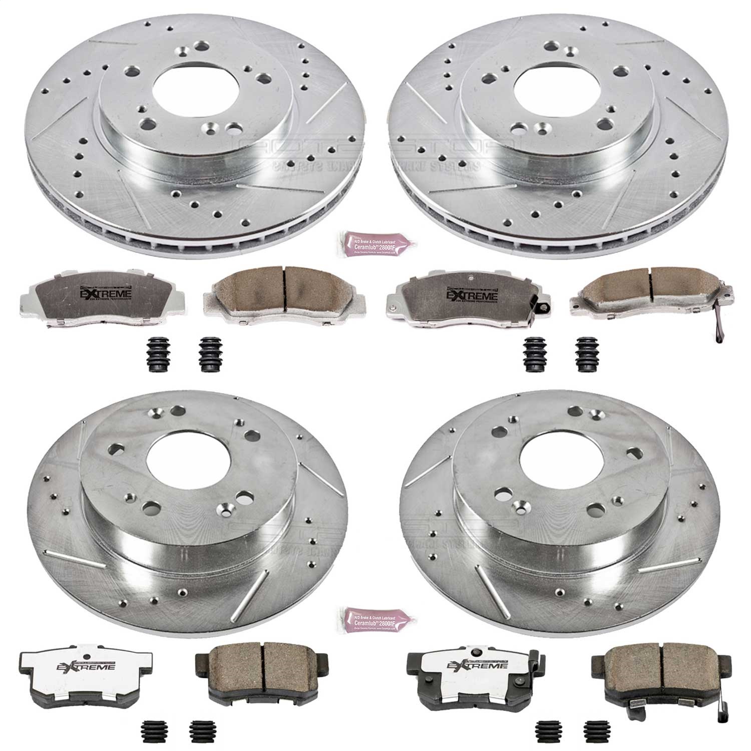 Power Stop - K706-26 - Front and Rear - Disc Brake Pad and Rotor Kit