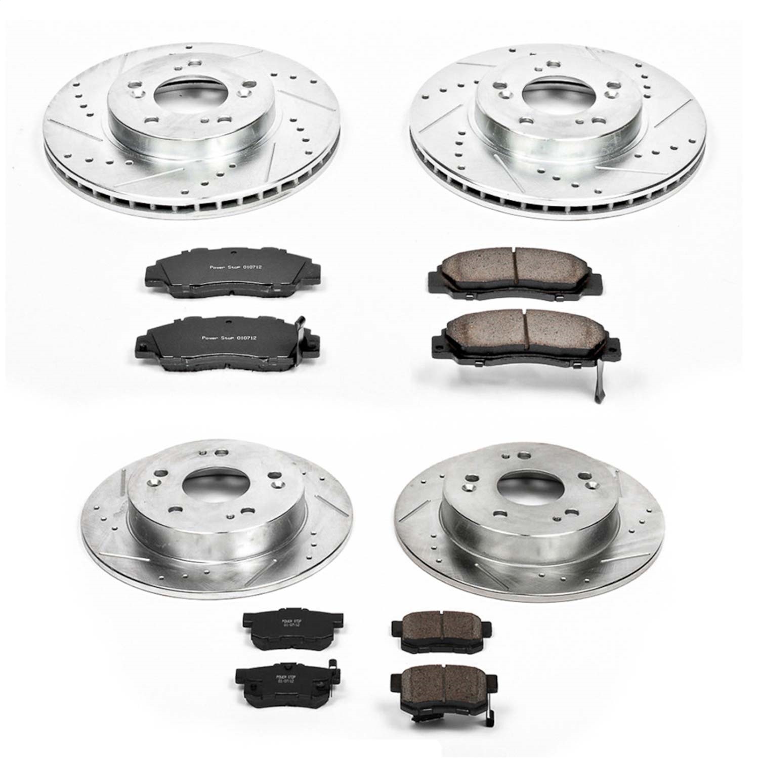 Power Stop - K706 - Front and Rear - Disc Brake Pad and Rotor Kit