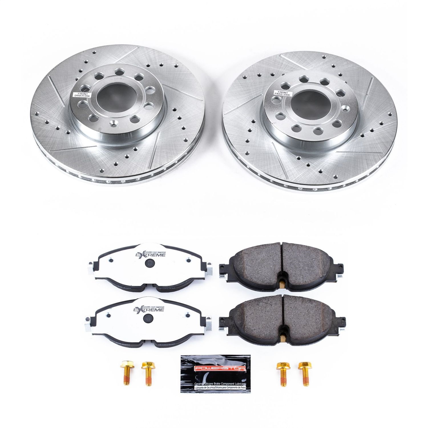 Power Stop - K7080-26 - Front - Disc Brake Pad and Rotor Kit